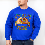 Love is Love Pride - LGBTQ Theme Unisex Crewneck T-Shirt Sweatshirt Hoodie