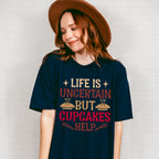 Cupcakes Help - Cooking Unisex Crewneck T-Shirt Sweatshirt Hoodie