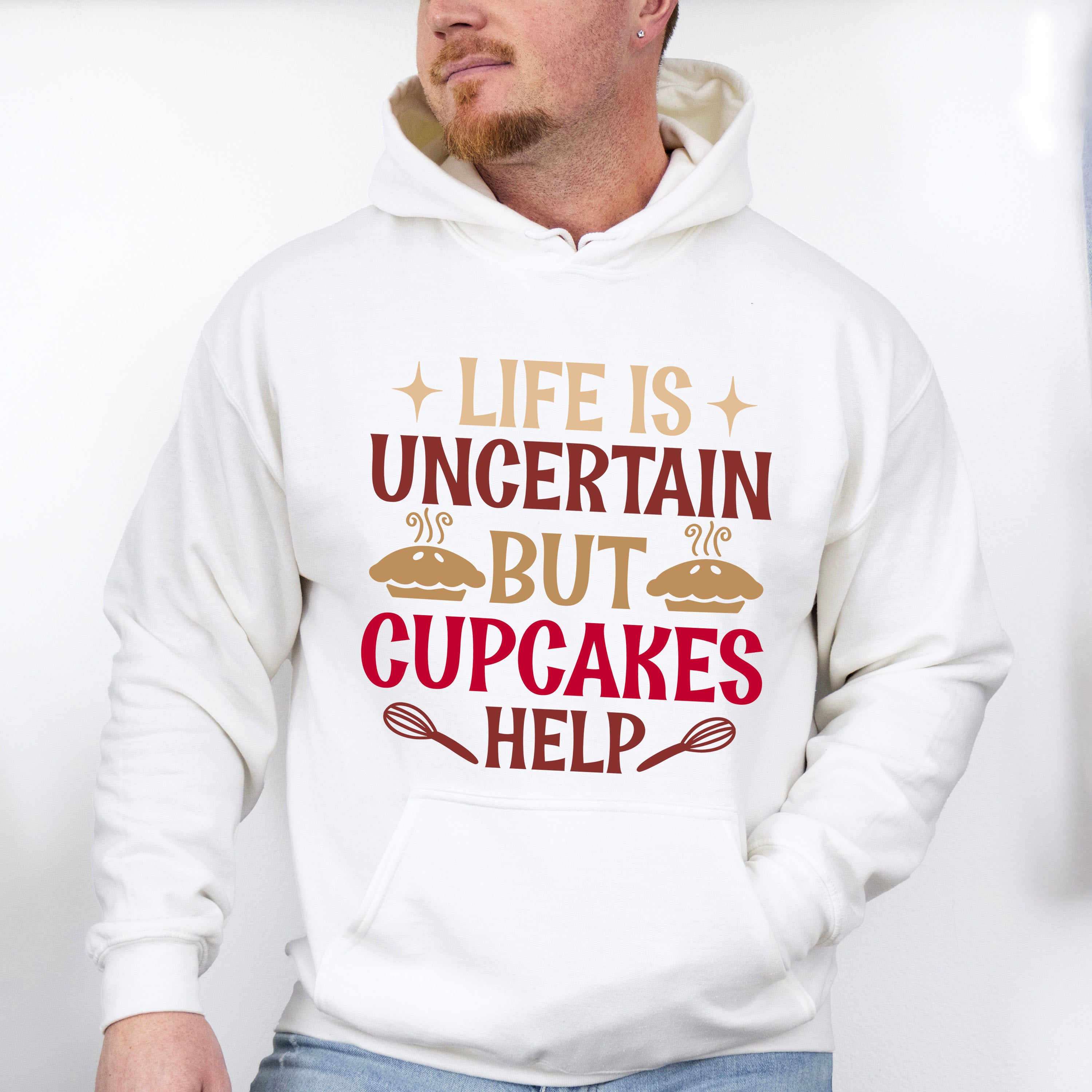 Cupcakes Help - Cooking Unisex Crewneck T-Shirt Sweatshirt Hoodie