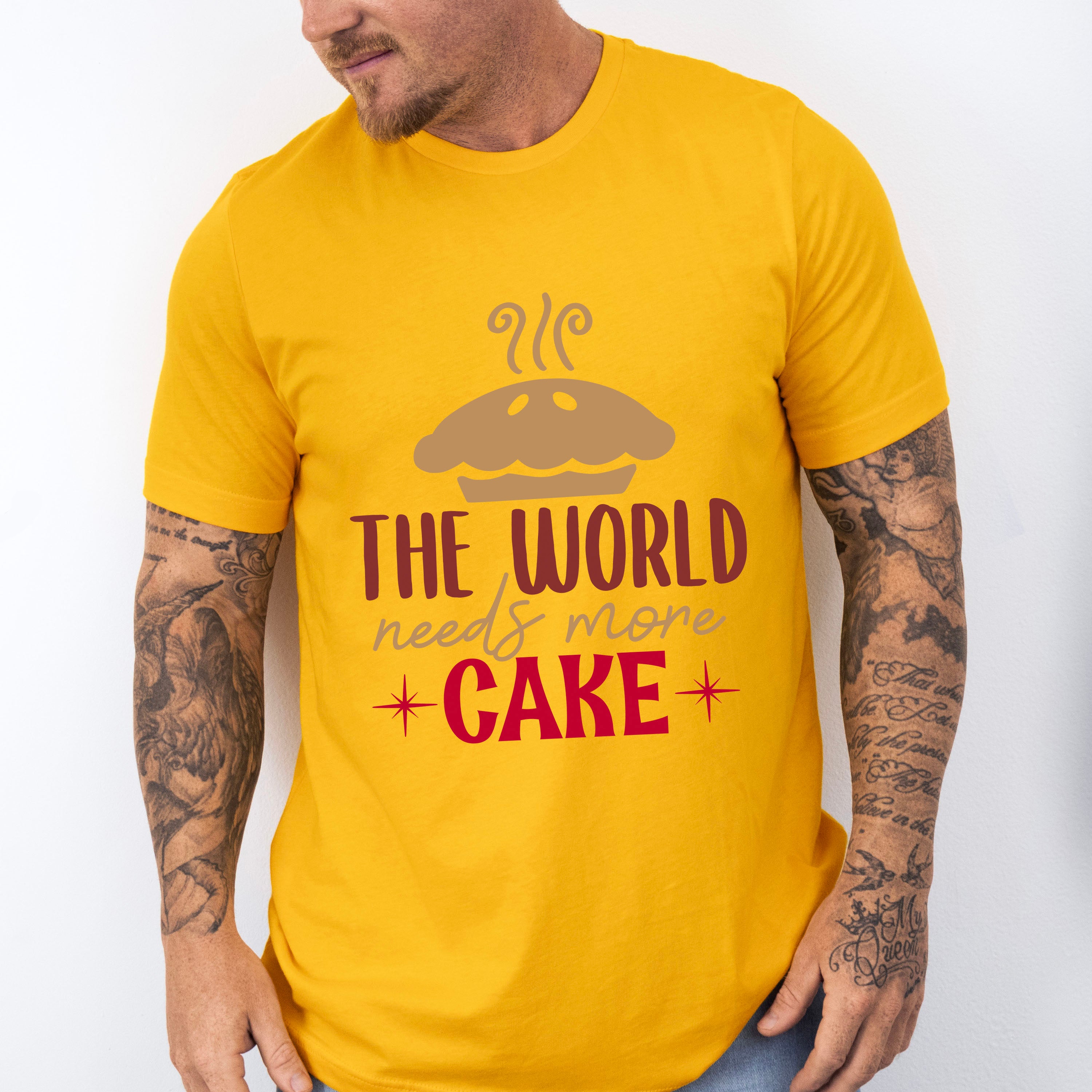 World Needs More Cake - Cooking Unisex Crewneck T-Shirt Sweatshirt Hoodie