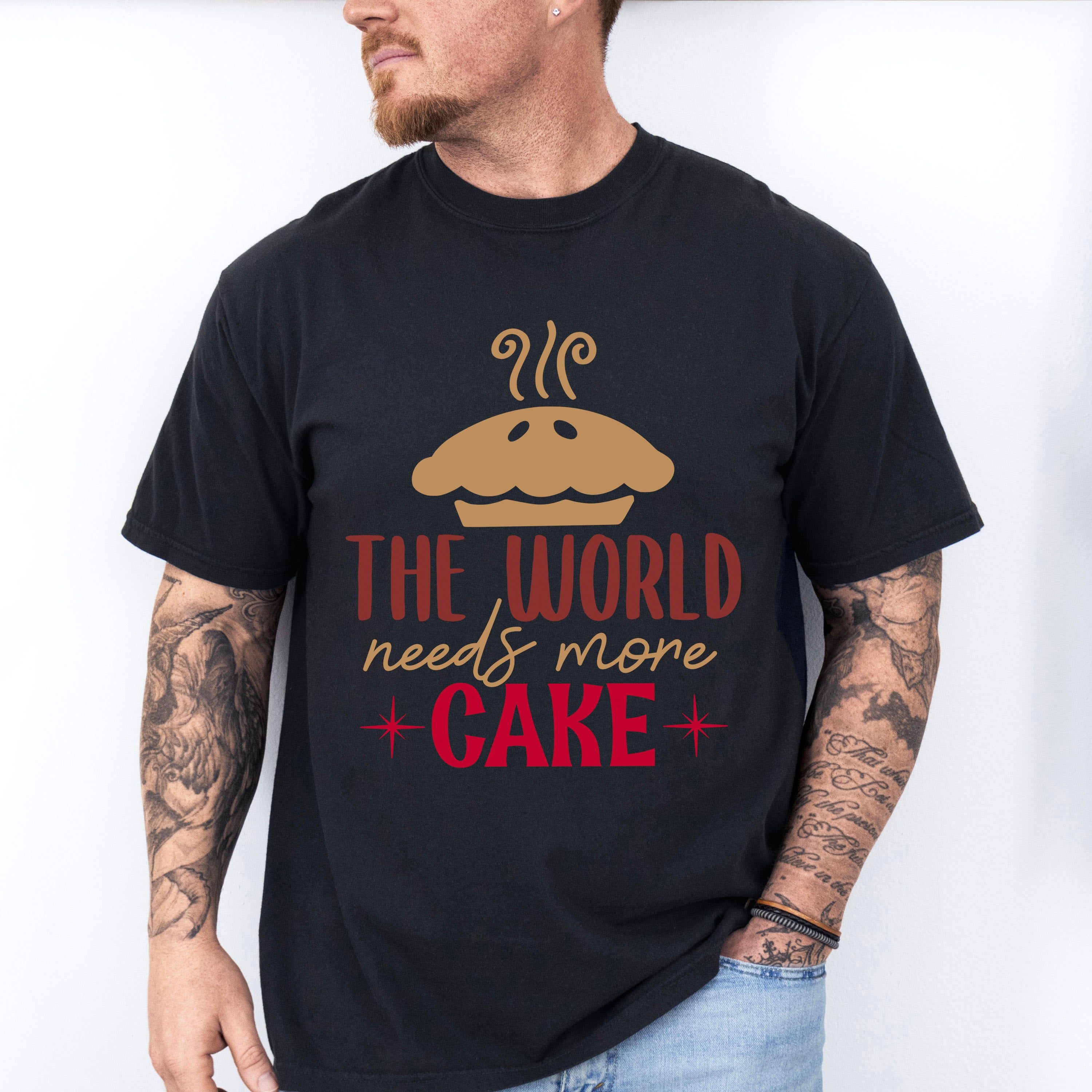 World Needs More Cake - Cooking Unisex Crewneck T-Shirt Sweatshirt Hoodie