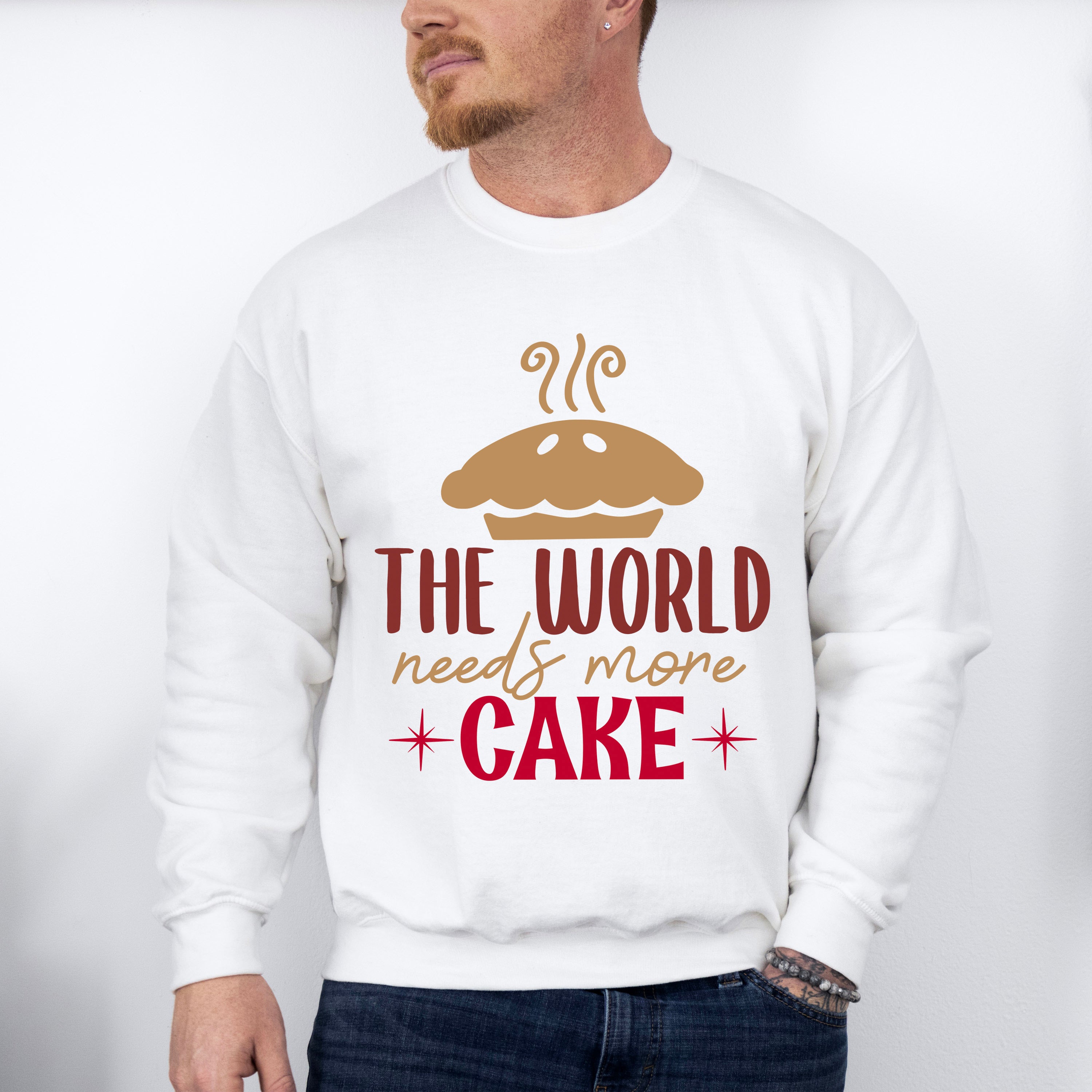 World Needs More Cake - Cooking Unisex Crewneck T-Shirt Sweatshirt Hoodie