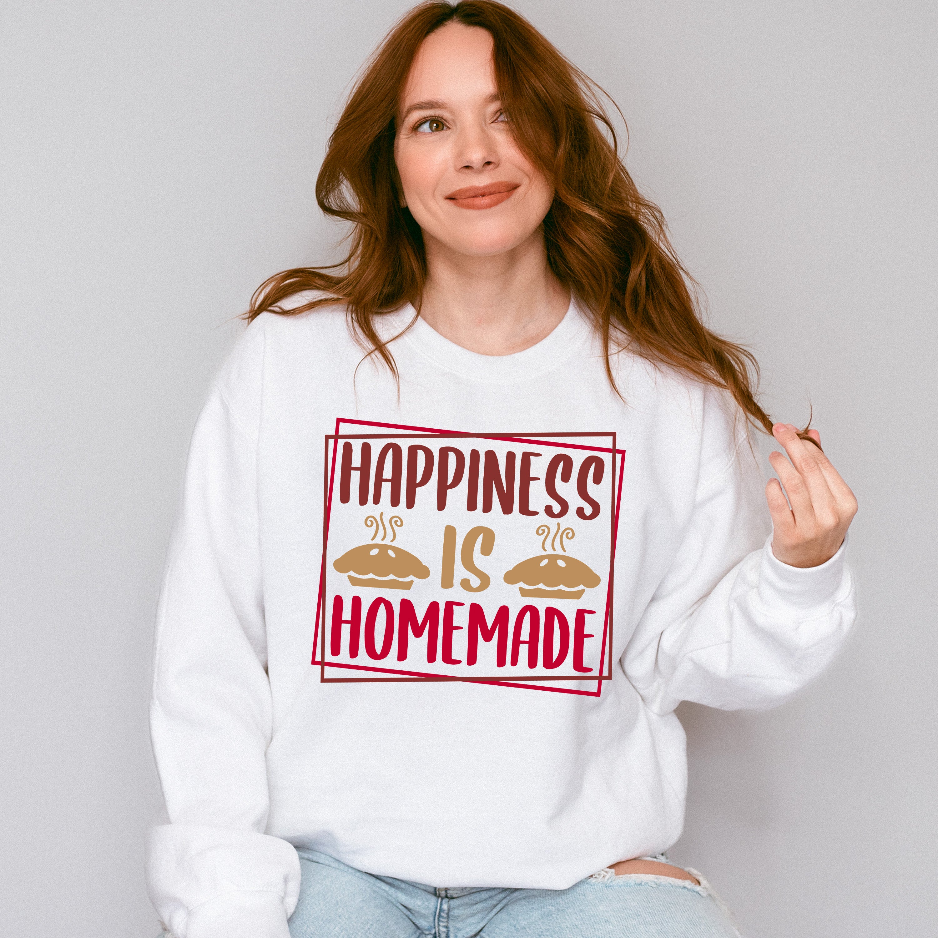 Happiness Is Homemade - Cooking Unisex Crewneck T-Shirt Sweatshirt Hoodie
