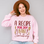 A Recipe For Joy - Cooking Unisex Crewneck T-Shirt Sweatshirt Hoodie