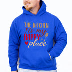 The Kitchen Is My Happy Place - Cooking Unisex Crewneck T-Shirt Sweatshirt Hoodie