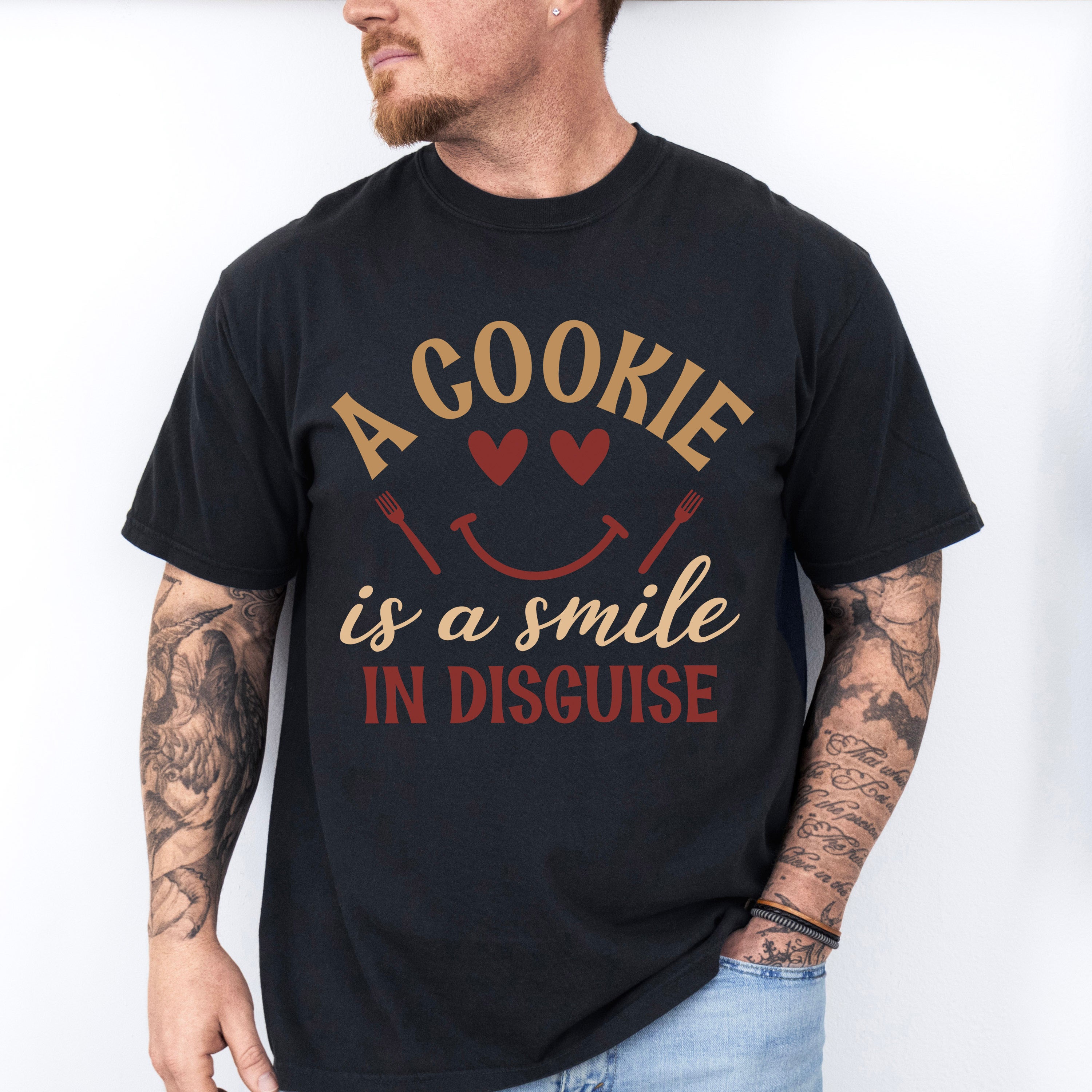 Smile In Disguise Cookie - Cooking Unisex Crewneck T-Shirt Sweatshirt Hoodie