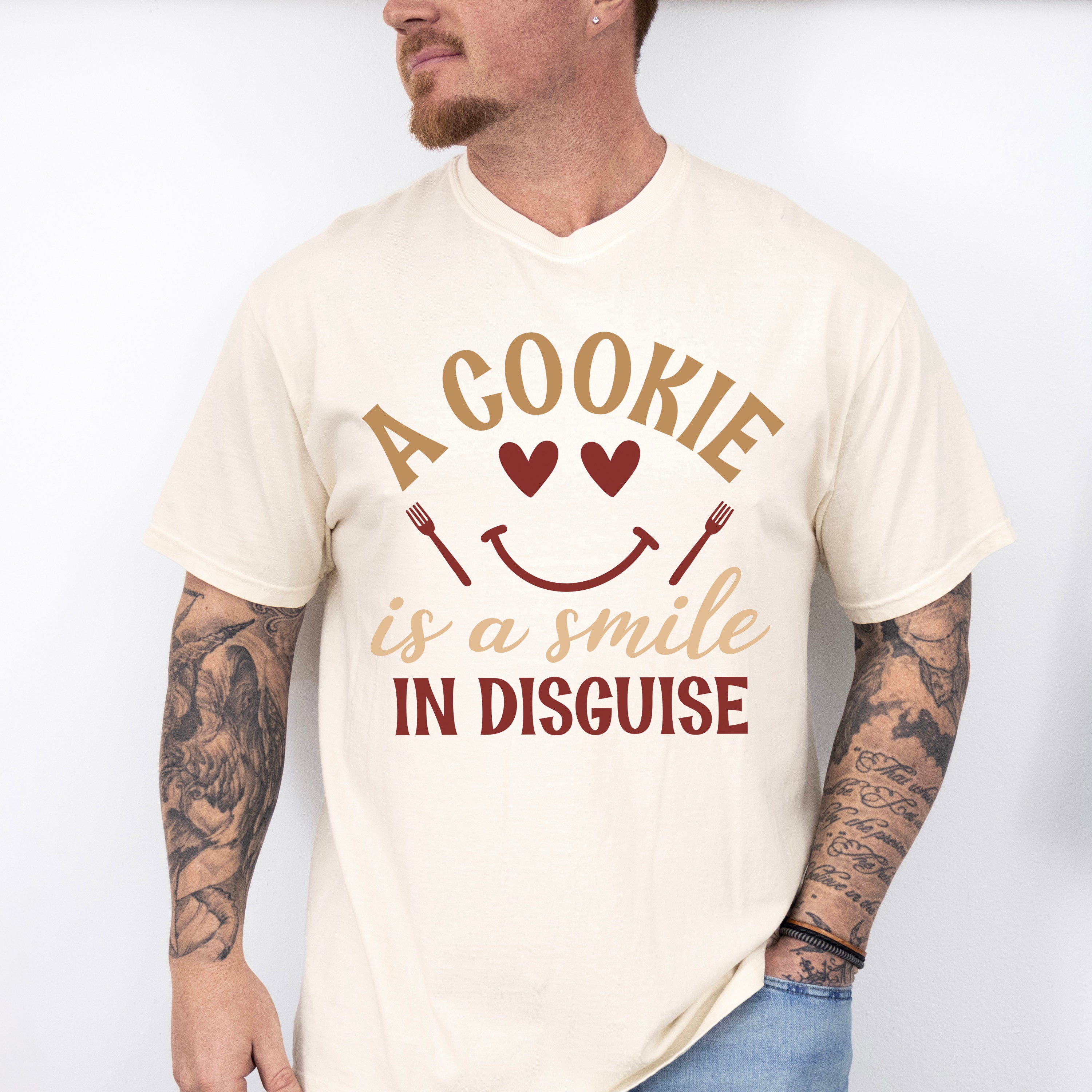 Smile In Disguise Cookie - Cooking Unisex Crewneck T-Shirt Sweatshirt Hoodie