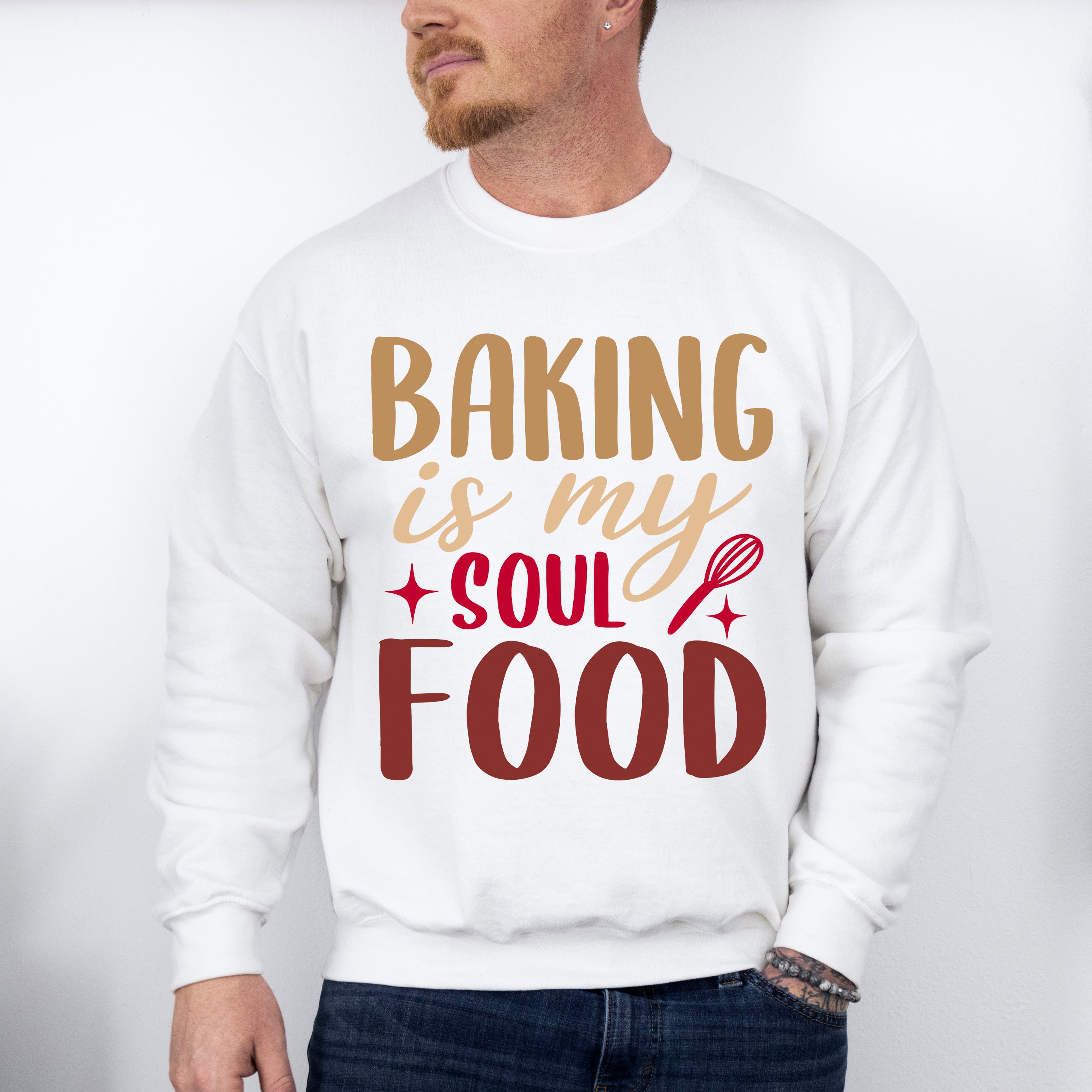 Baking Is My Soul Food - Cooking Unisex Crewneck T-Shirt Sweatshirt Hoodie