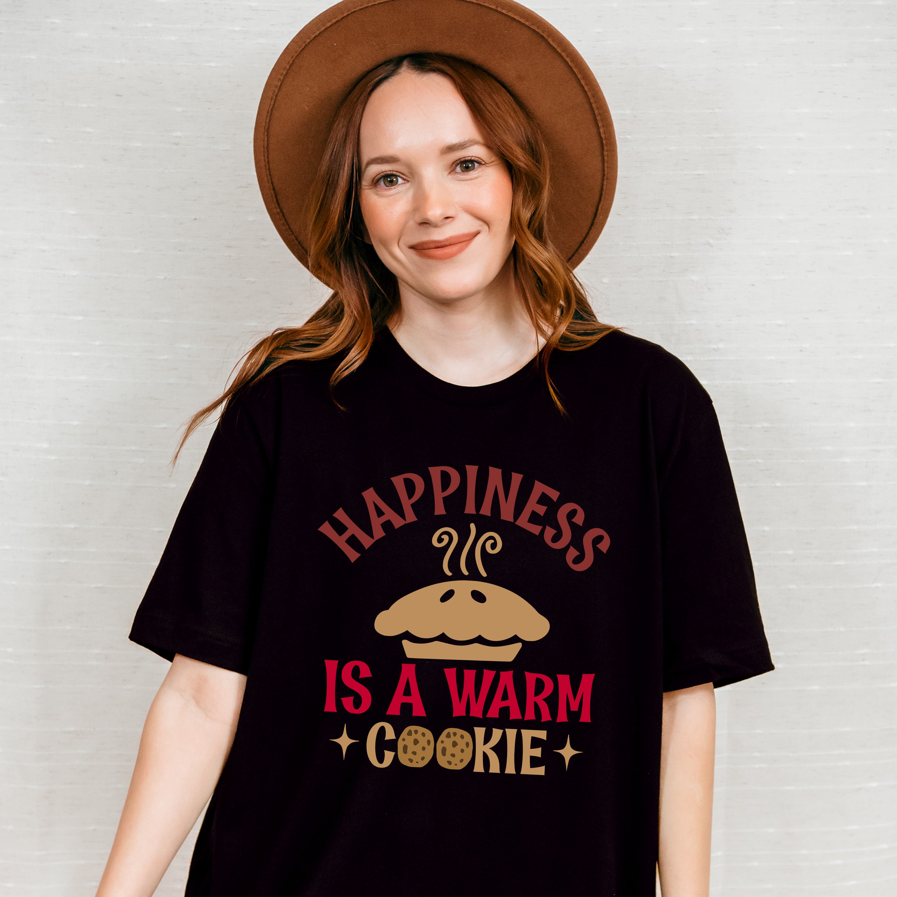 Happiness Is A Warm Cookie - Cooking Unisex Crewneck T-Shirt Sweatshirt Hoodie