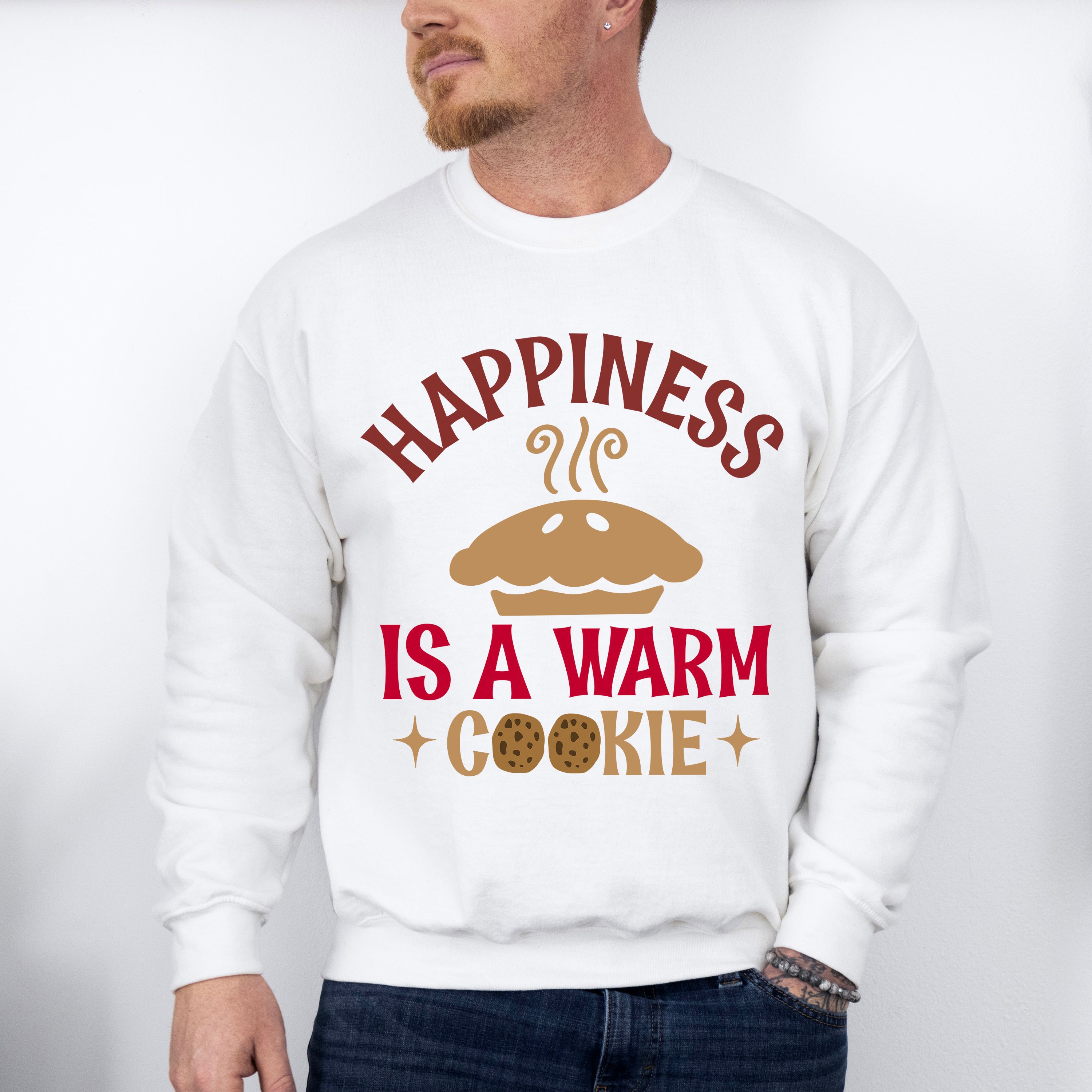 Happiness Is A Warm Cookie - Cooking Unisex Crewneck T-Shirt Sweatshirt Hoodie