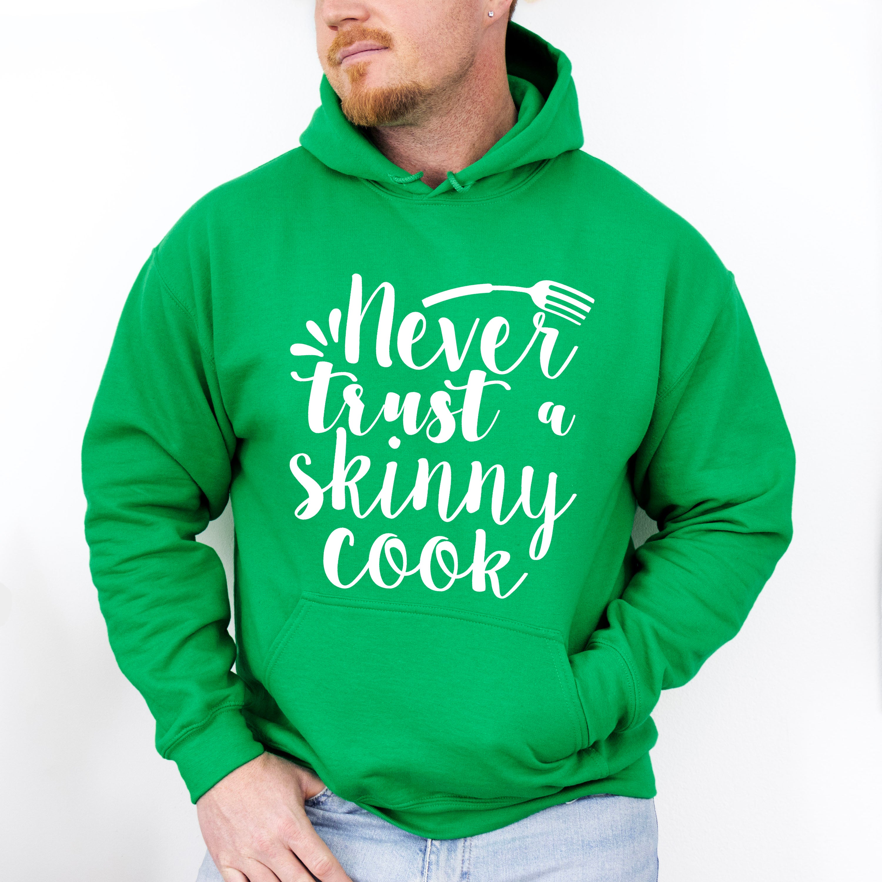 Never Trust A Skinny Cook - Cooking Unisex Crewneck T-Shirt Sweatshirt Hoodie