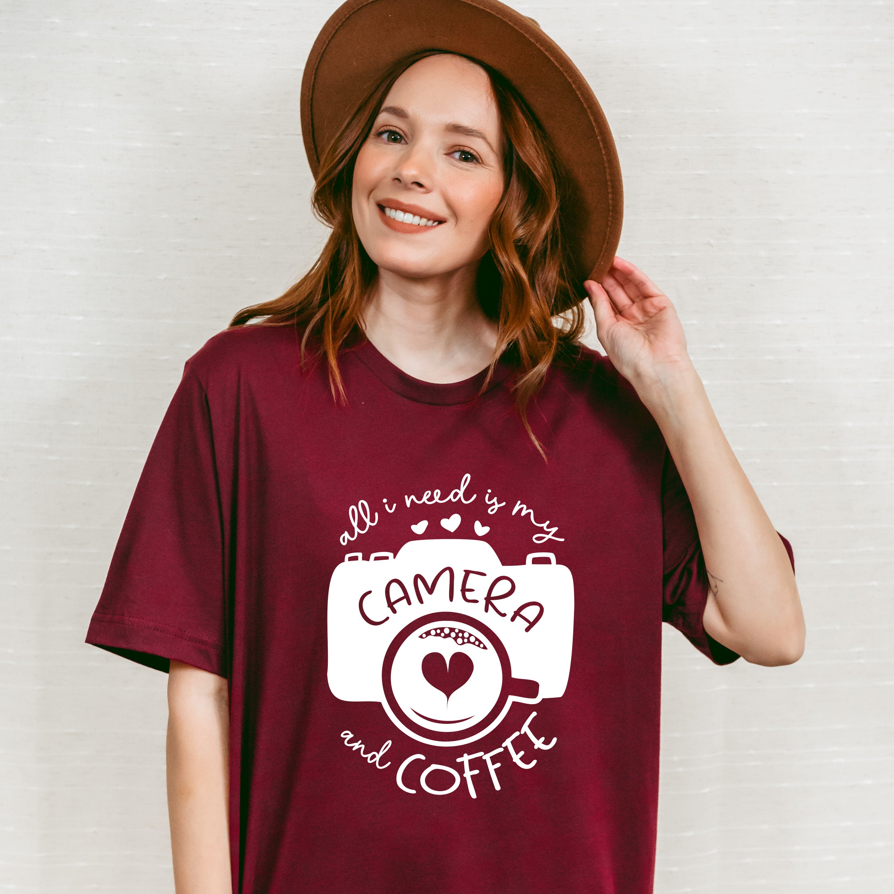 Camera And Coffee - Photography Unisex Crewneck T-Shirt Sweatshirt Hoodie