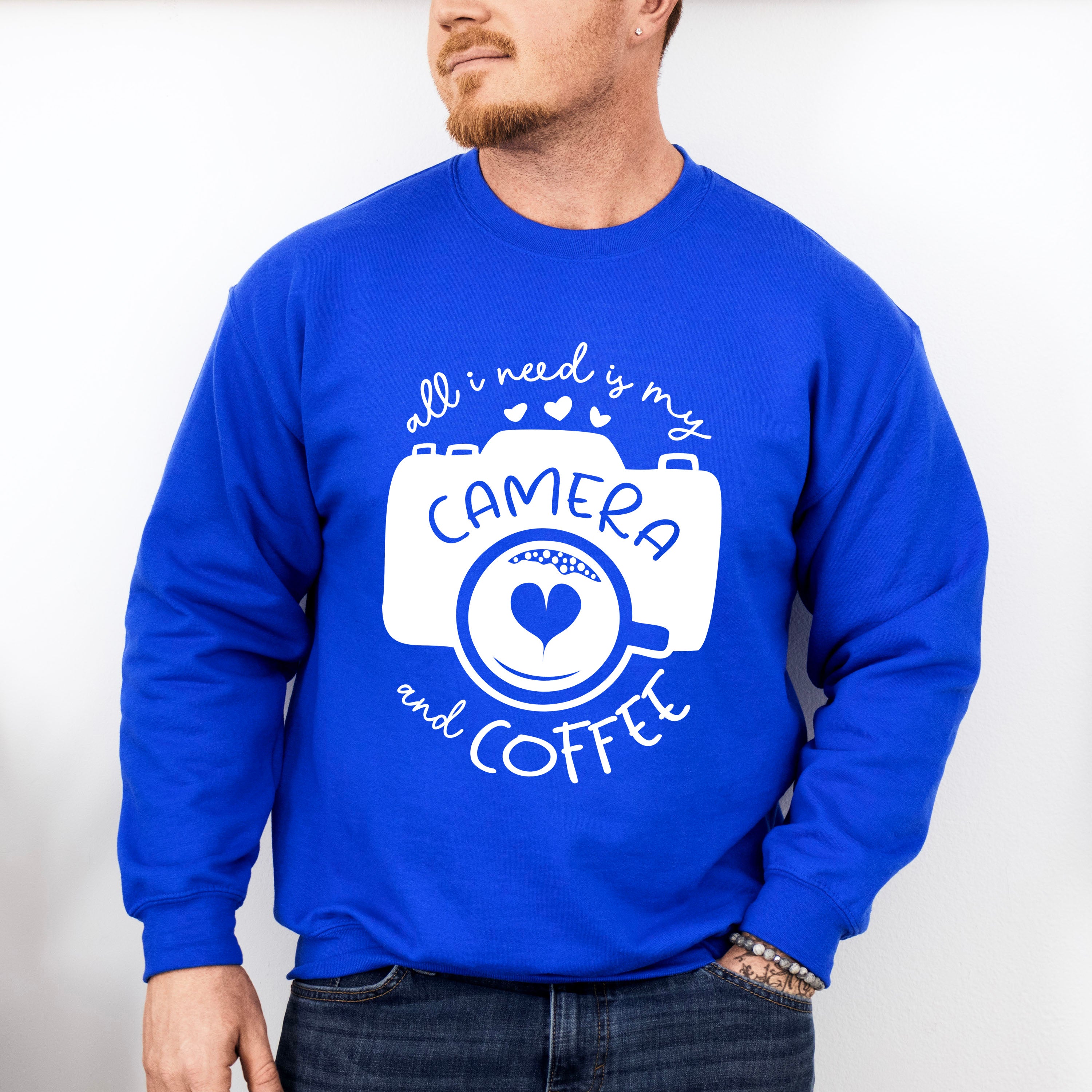 Camera And Coffee - Photography Unisex Crewneck T-Shirt Sweatshirt Hoodie