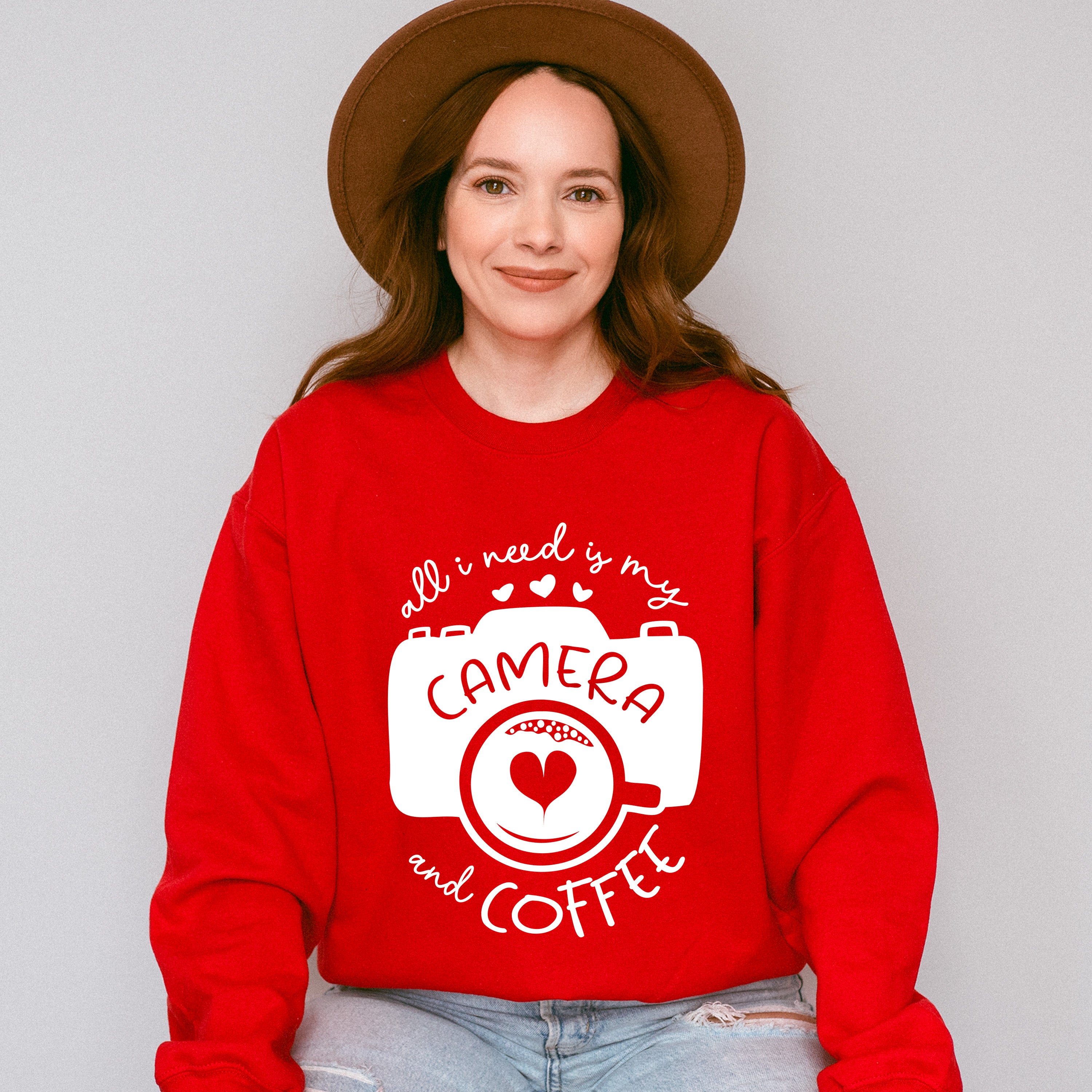 Camera And Coffee - Photography Unisex Crewneck T-Shirt Sweatshirt Hoodie