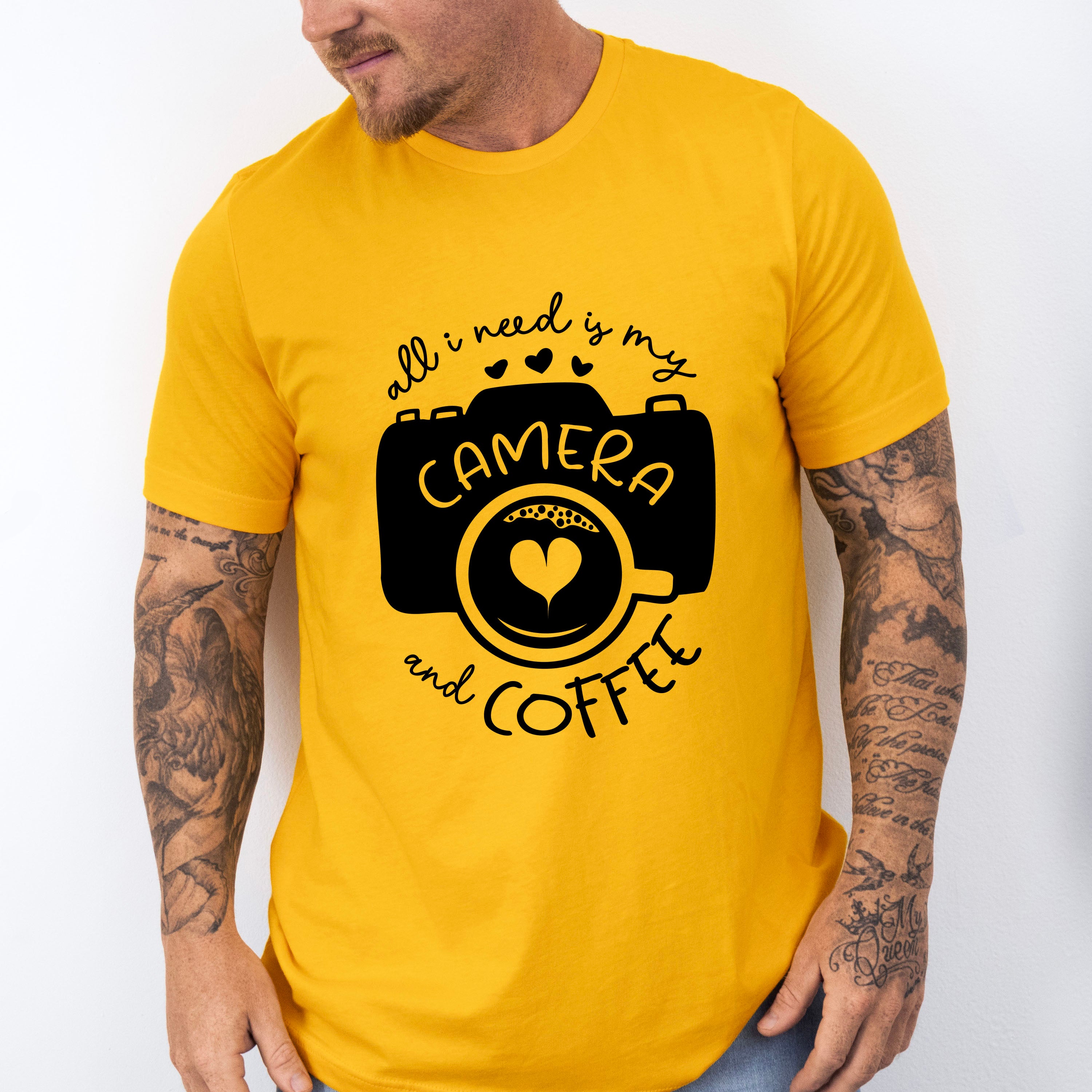 Camera And Coffee - Photography Unisex Crewneck T-Shirt Sweatshirt Hoodie