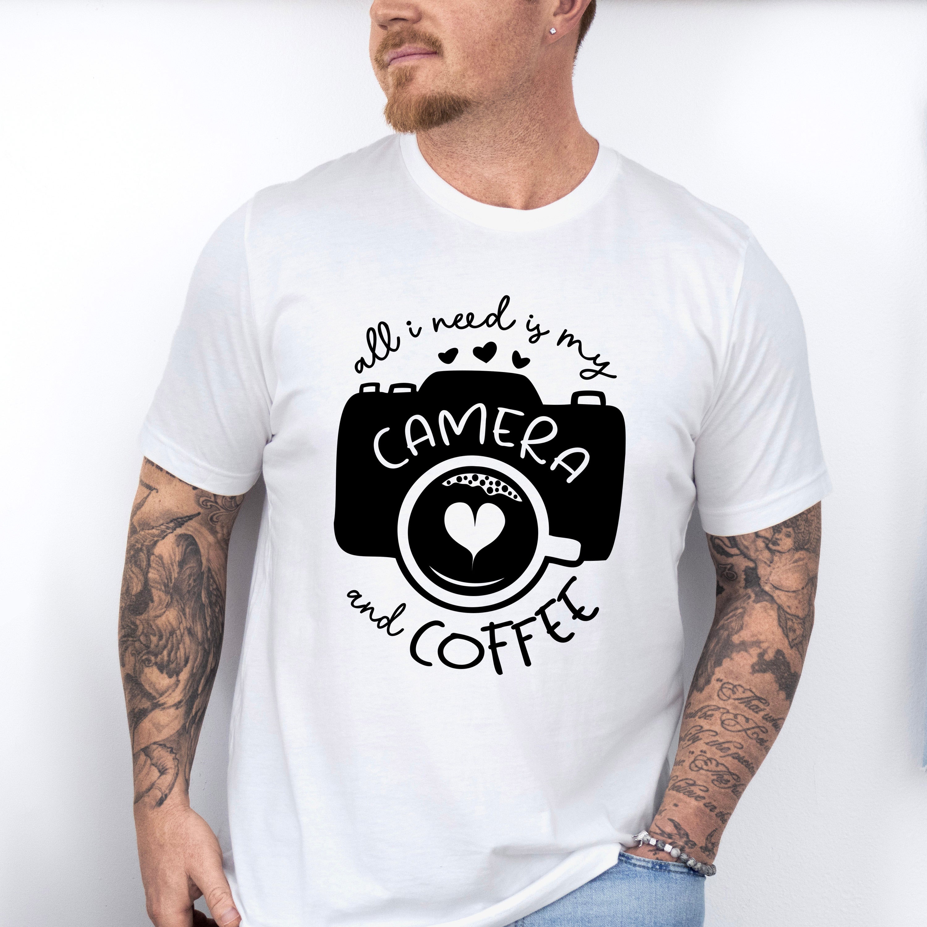 Camera And Coffee - Photography Unisex Crewneck T-Shirt Sweatshirt Hoodie