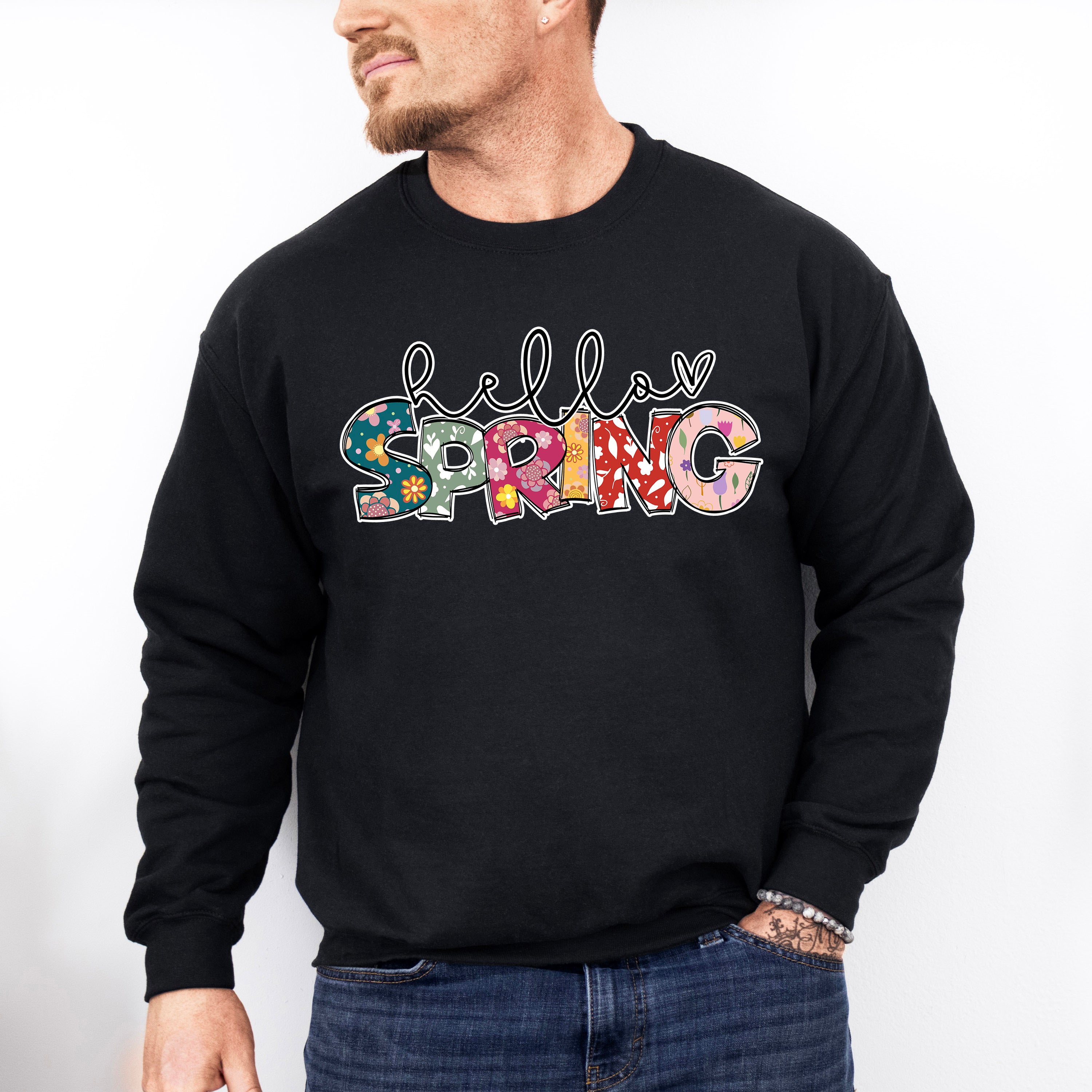 Flower Spring Design - Spring Unisex Crewneck T-Shirt Sweatshirt Hoodie