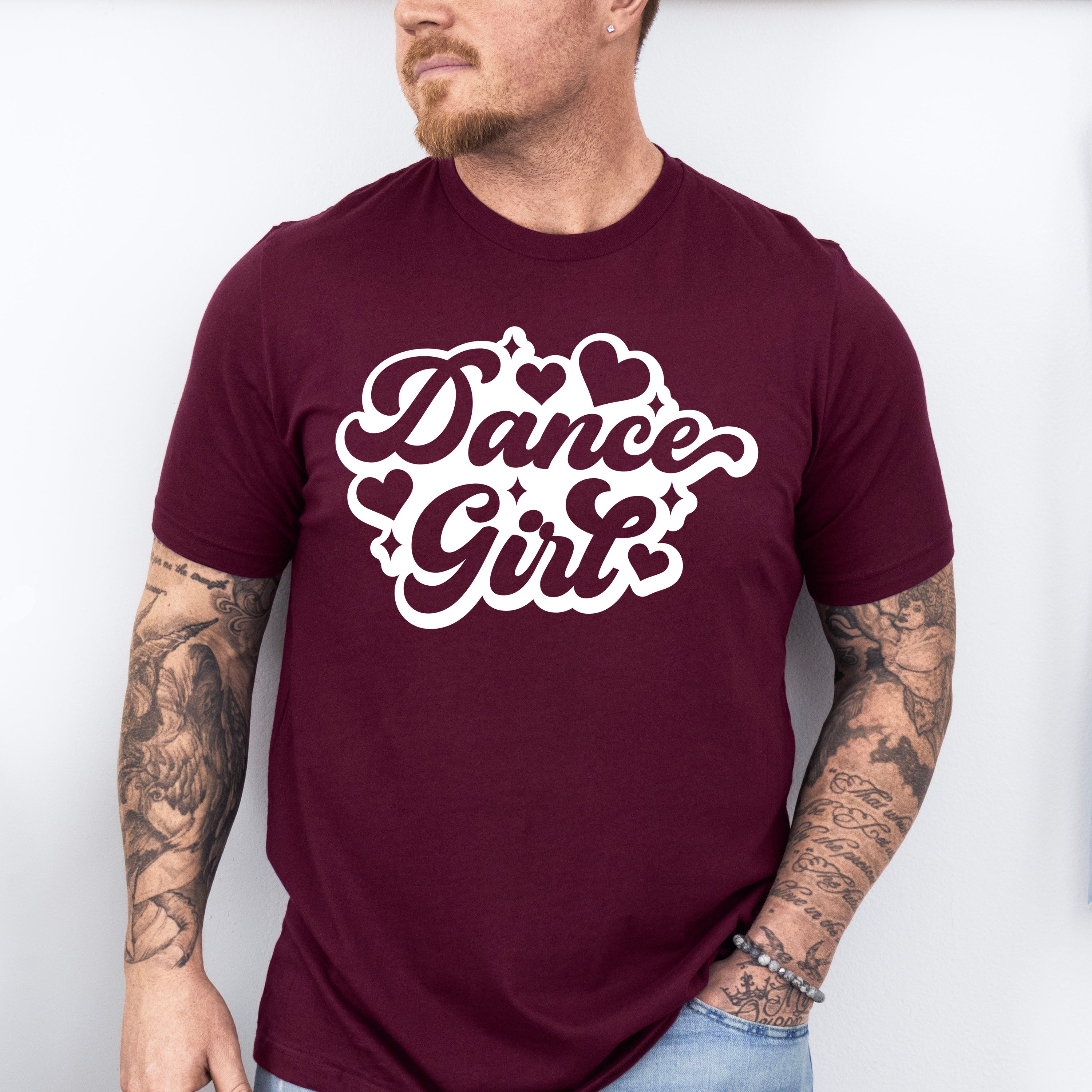 Dance Girl Heart Design - Dancing Unisex Crewneck T-Shirt Sweatshirt Hoodie