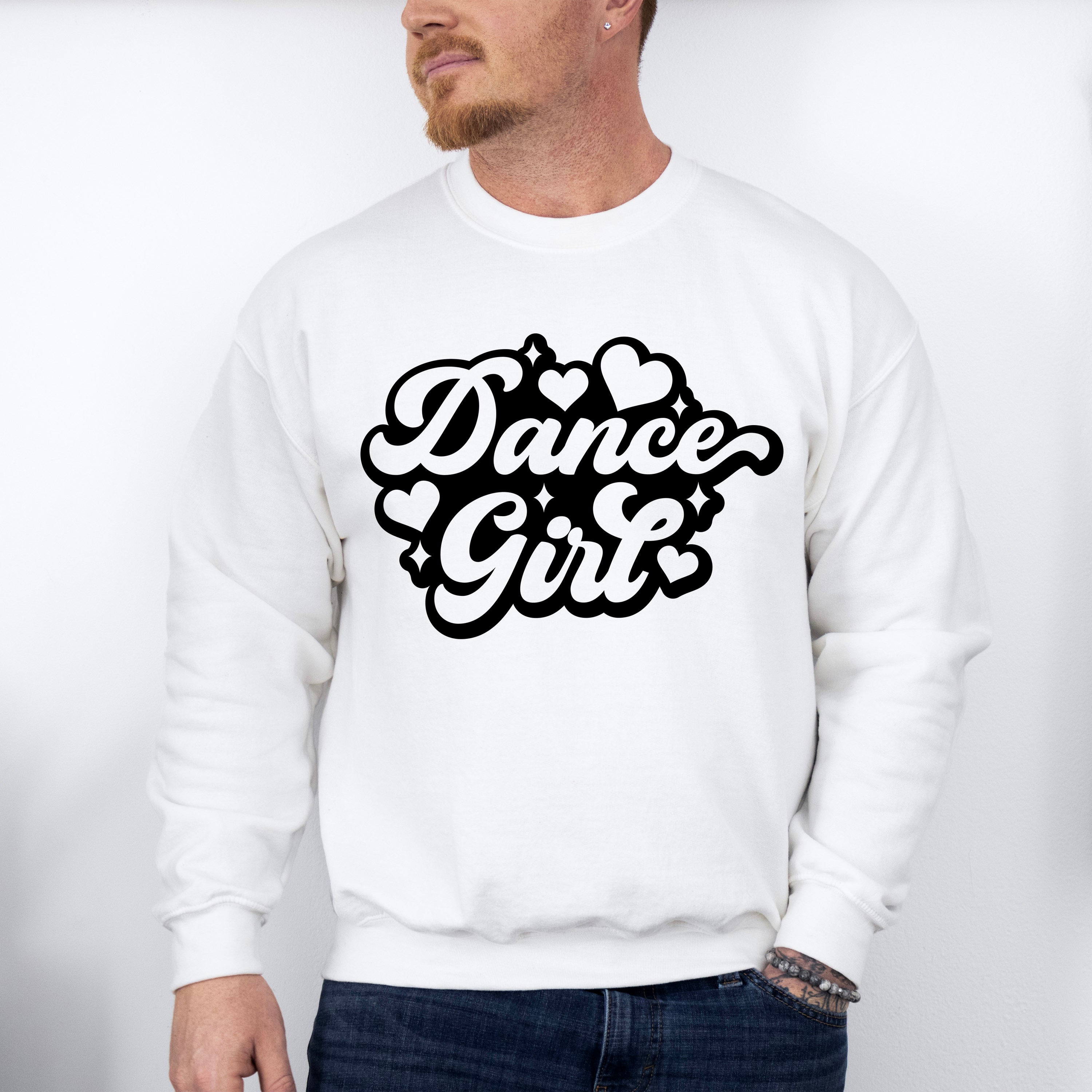 Dance Girl Heart Design - Dancing Unisex Crewneck T-Shirt Sweatshirt Hoodie