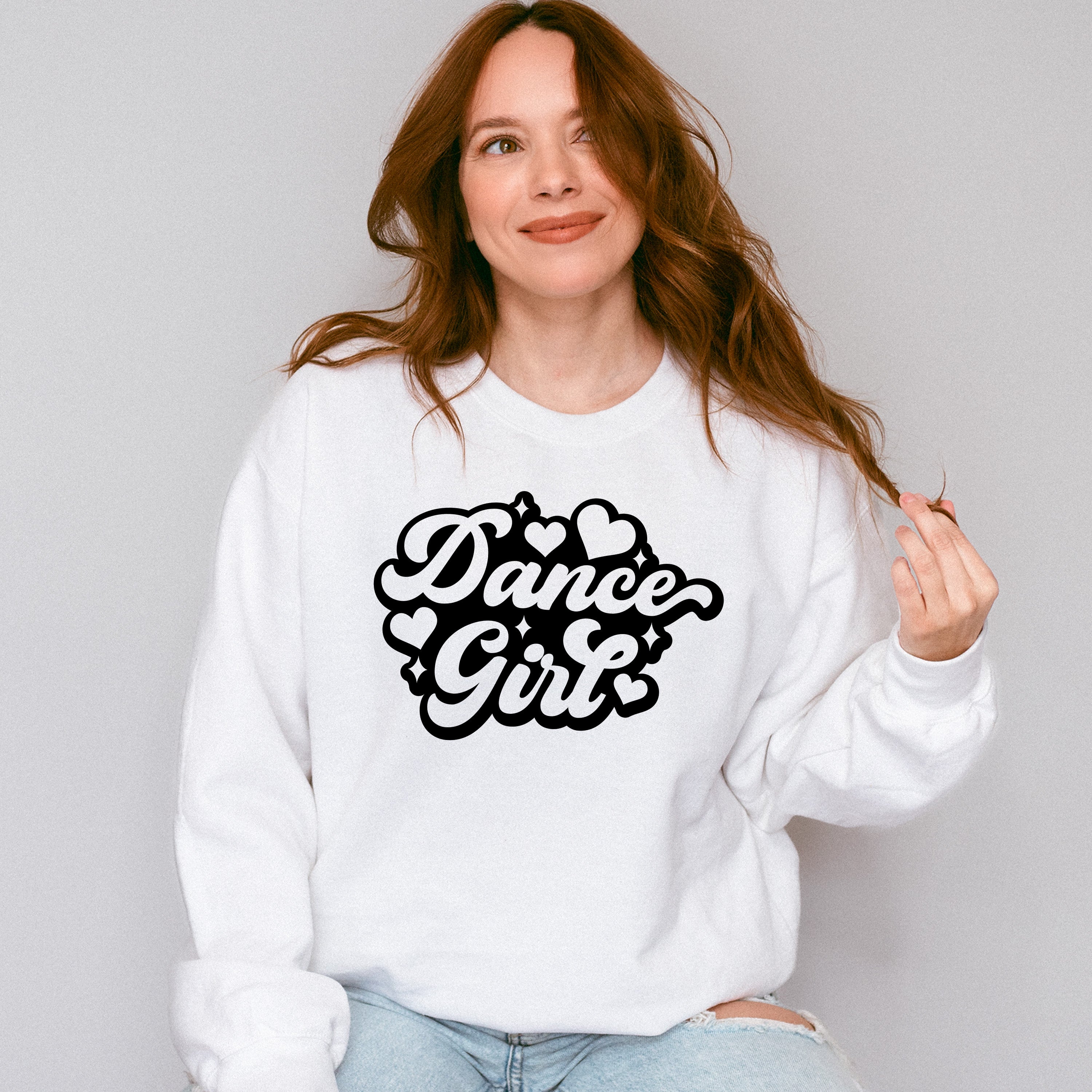 Dance Girl Heart Design - Dancing Unisex Crewneck T-Shirt Sweatshirt Hoodie