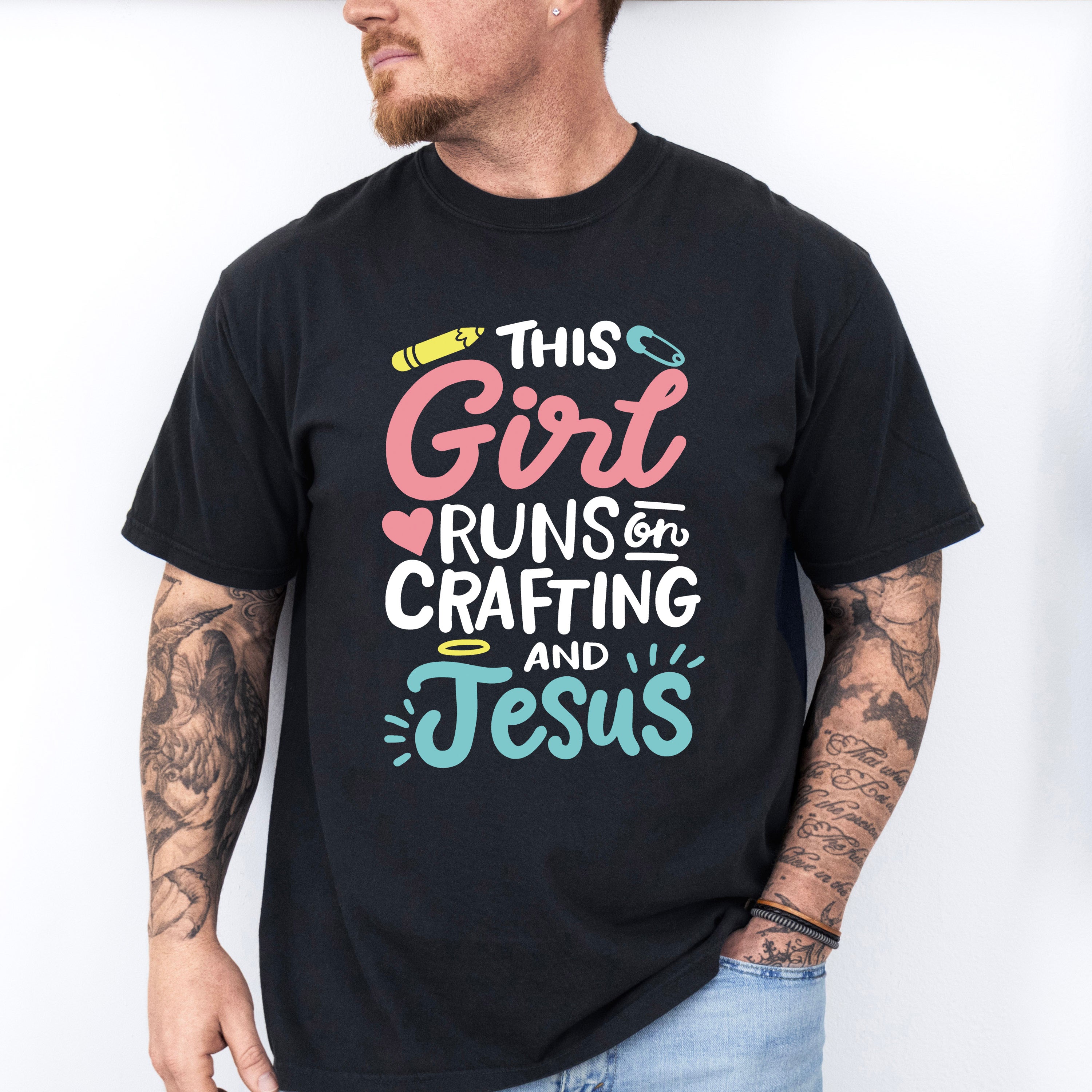 Crafting And Jesus - Crafting Unisex Crewneck T-Shirt Sweatshirt Hoodie