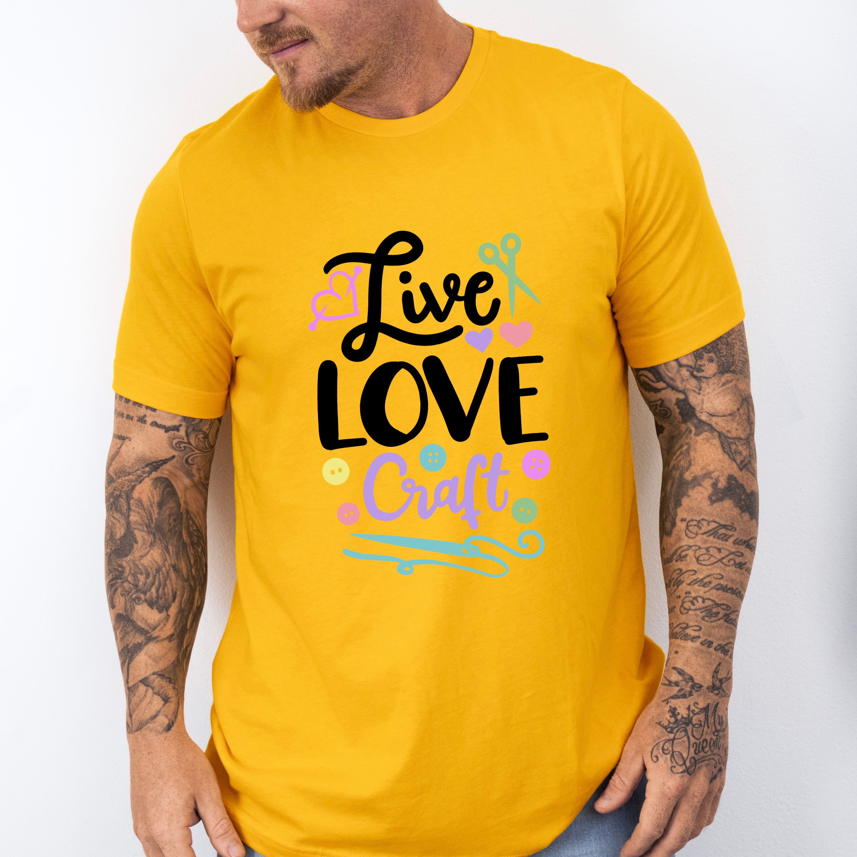 Live Love Craft - Crafting Unisex Crewneck T-Shirt Sweatshirt Hoodie