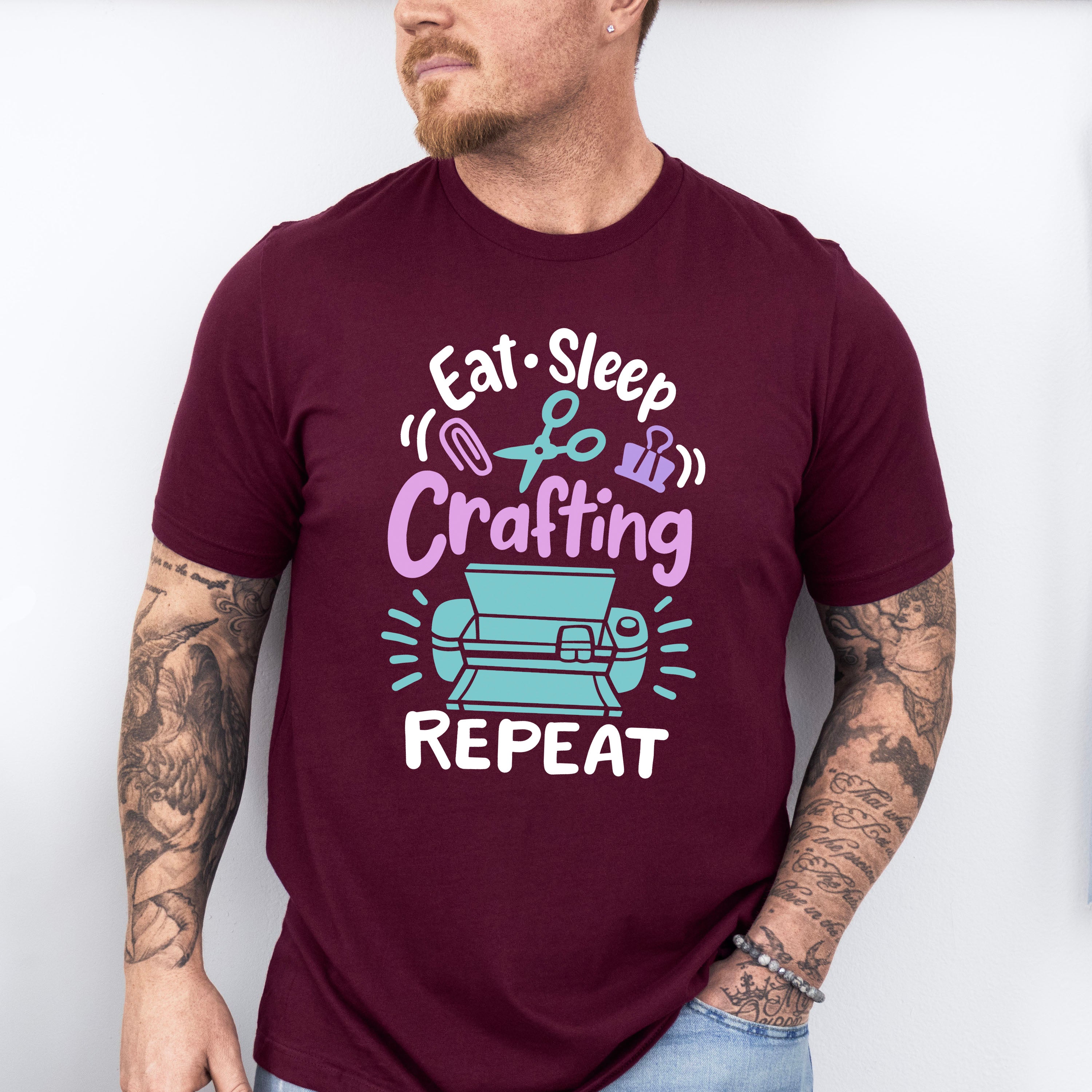 Eat Sleep Craft - Crafting Unisex Crewneck T-Shirt Sweatshirt Hoodie