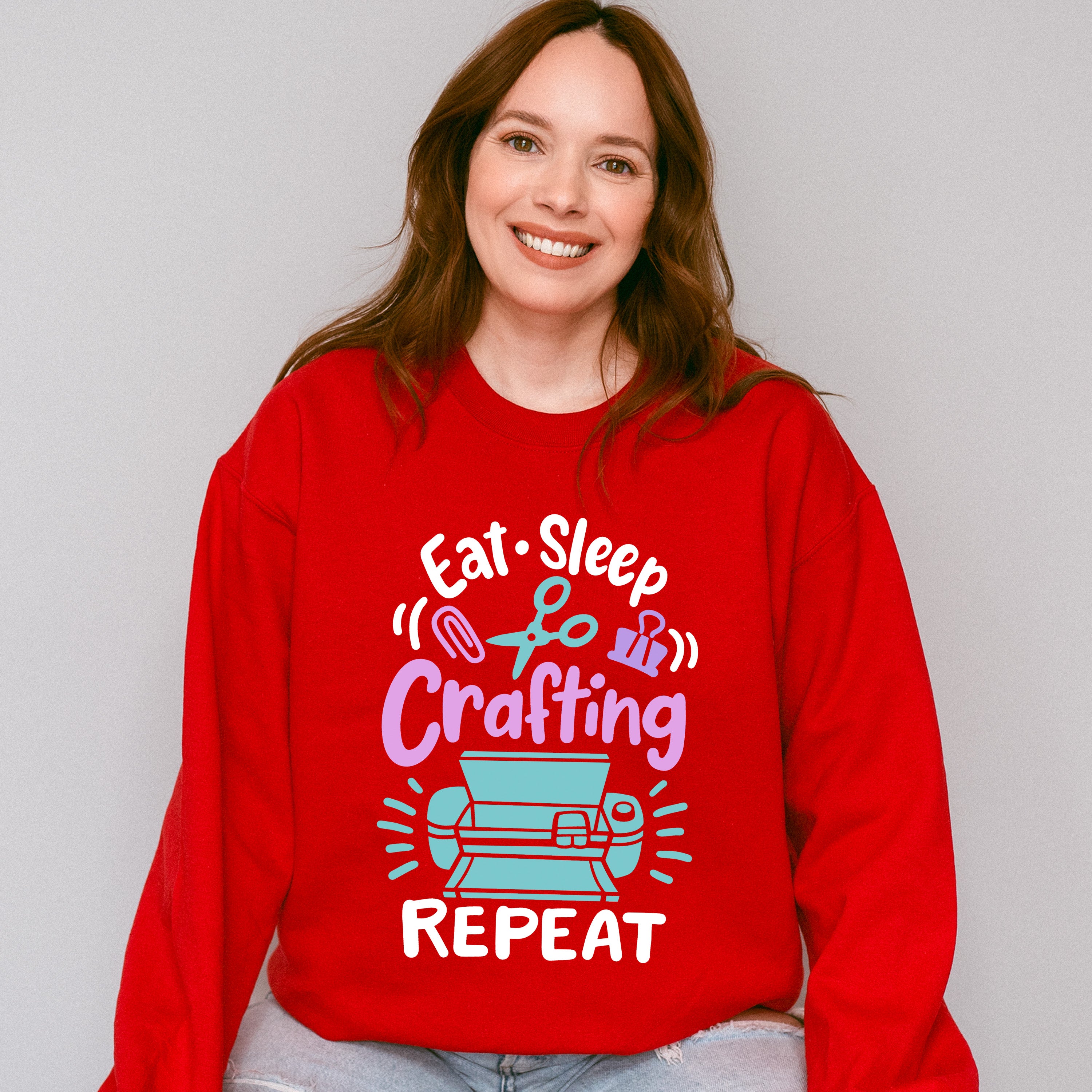 Eat Sleep Craft - Crafting Unisex Crewneck T-Shirt Sweatshirt Hoodie