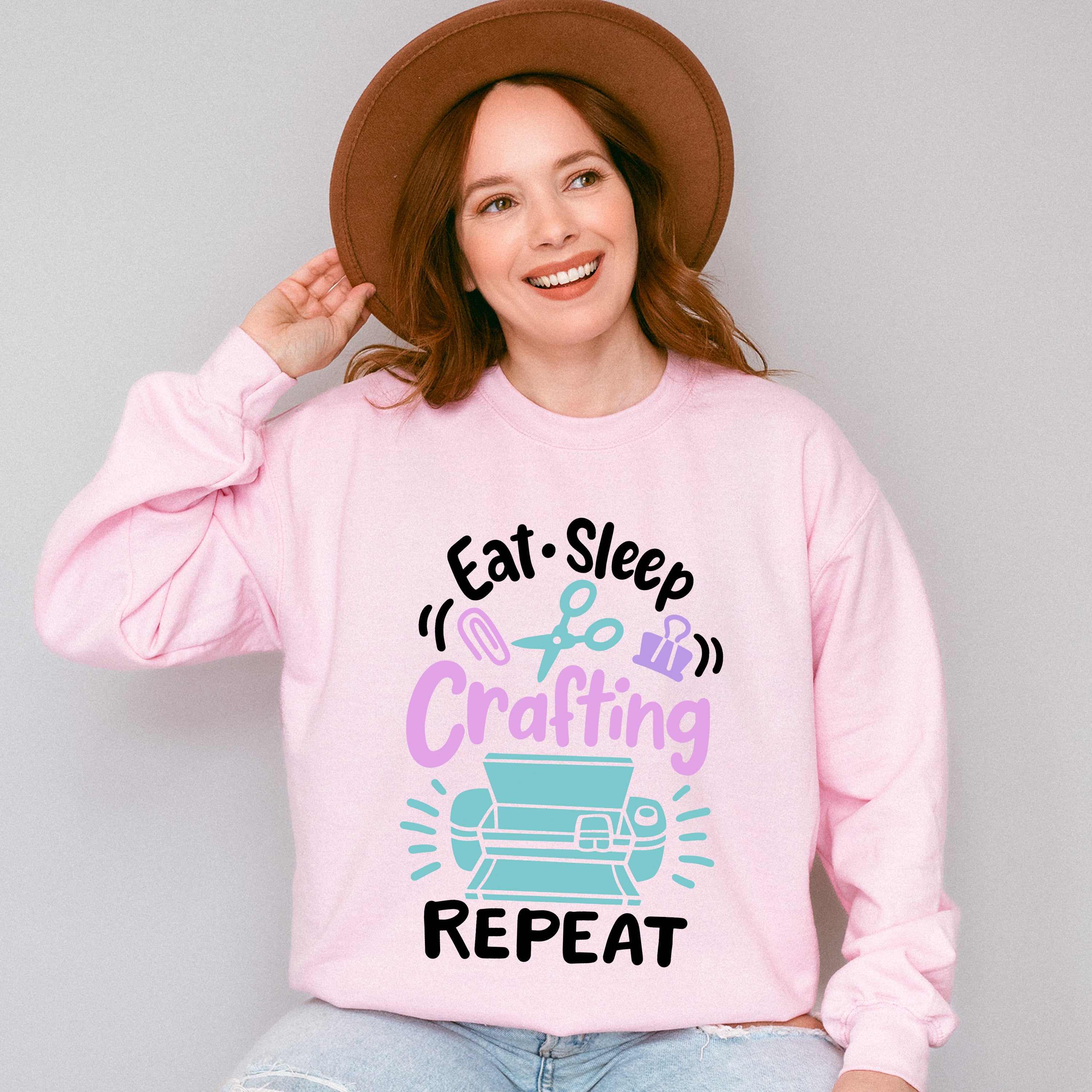 Eat Sleep Craft - Crafting Unisex Crewneck T-Shirt Sweatshirt Hoodie