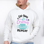 Eat Sleep Craft - Crafting Unisex Crewneck T-Shirt Sweatshirt Hoodie
