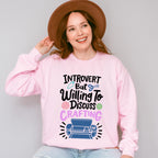 Introvert But - Crafting Unisex Crewneck T-Shirt Sweatshirt Hoodie