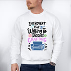 Introvert But - Crafting Unisex Crewneck T-Shirt Sweatshirt Hoodie