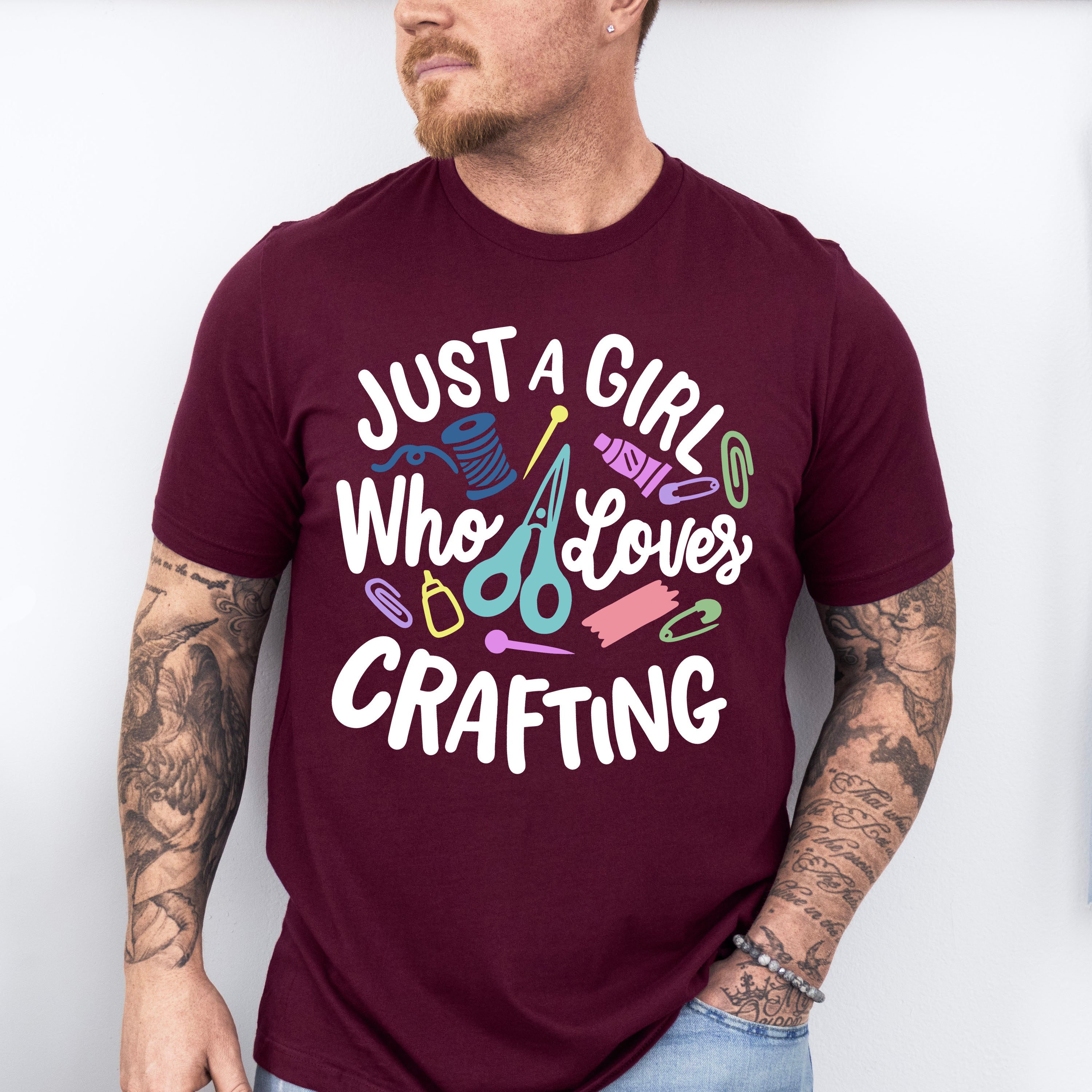 Who Loves Crafting - Crafting Unisex Crewneck T-Shirt Sweatshirt Hoodie