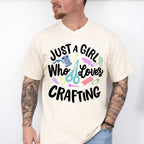 Who Loves Crafting - Crafting Unisex Crewneck T-Shirt Sweatshirt Hoodie