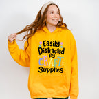 Easily Distracted - Crafting Unisex Crewneck T-Shirt Sweatshirt Hoodie