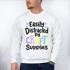 Easily Distracted - Crafting Unisex Crewneck T-Shirt Sweatshirt Hoodie