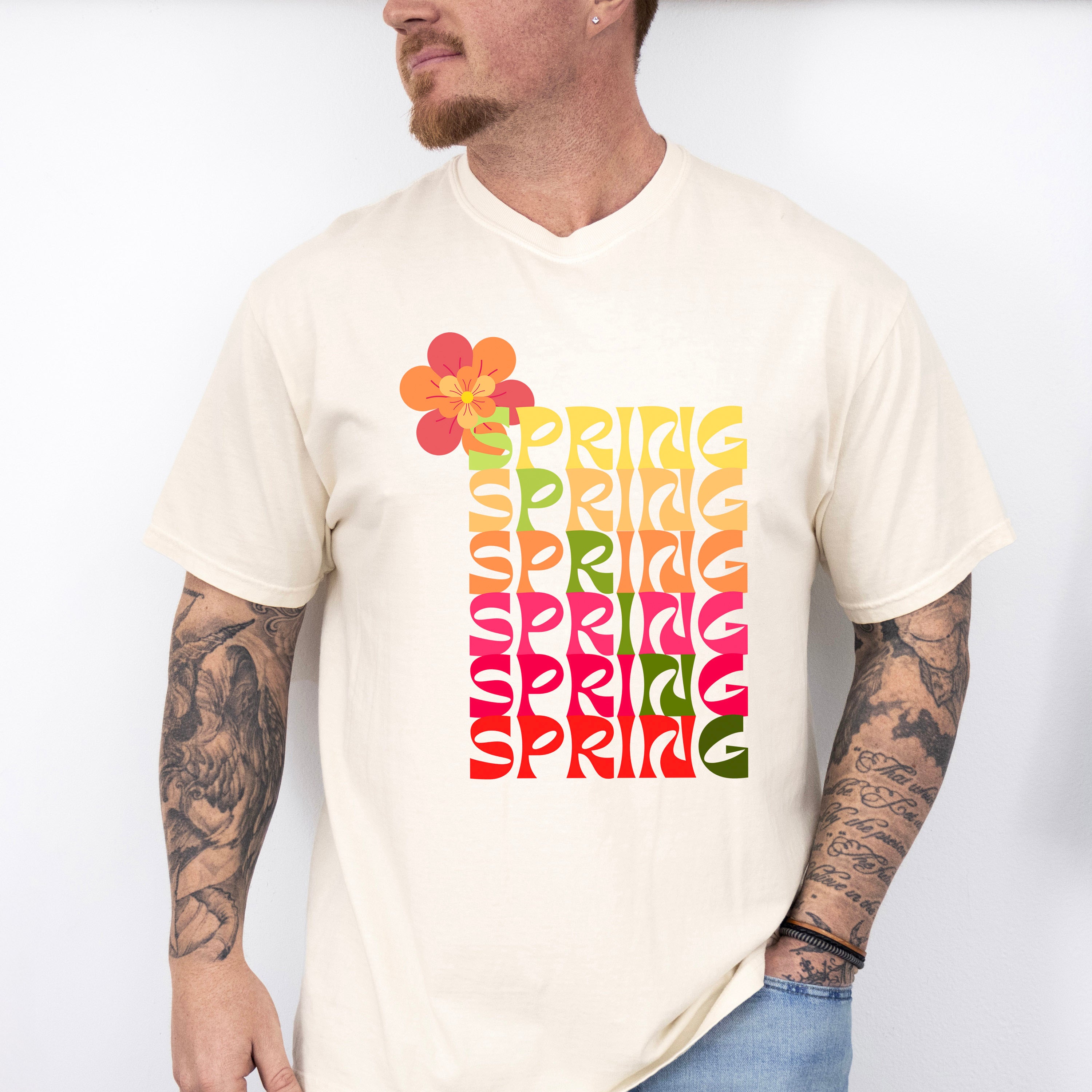 Flower Spring Design - Spring Unisex Crewneck T-Shirt Sweatshirt Hoodie