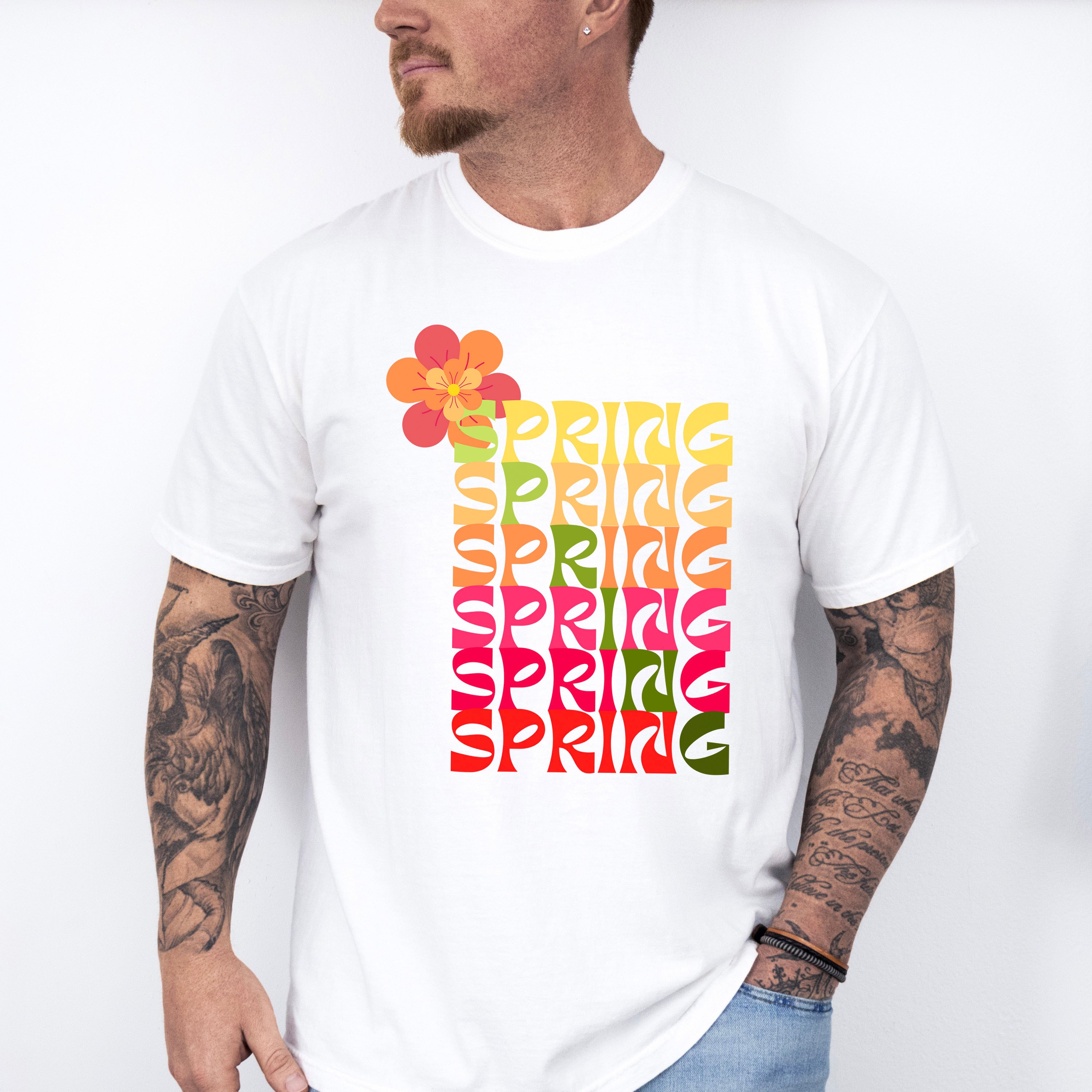 Flower Spring Design - Spring Unisex Crewneck T-Shirt Sweatshirt Hoodie