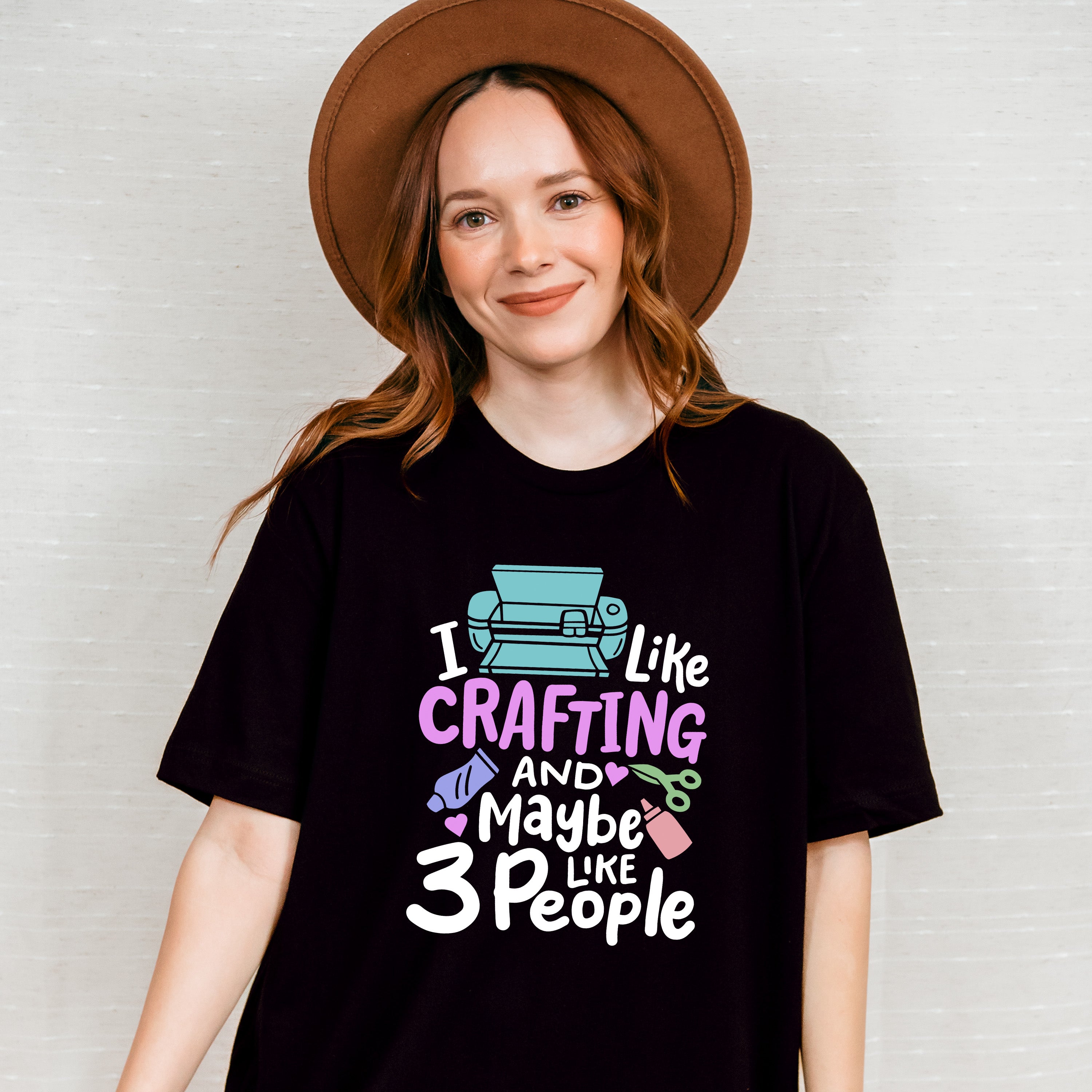 Maybe Like 3 People - Crafting Unisex Crewneck T-Shirt Sweatshirt Hoodie