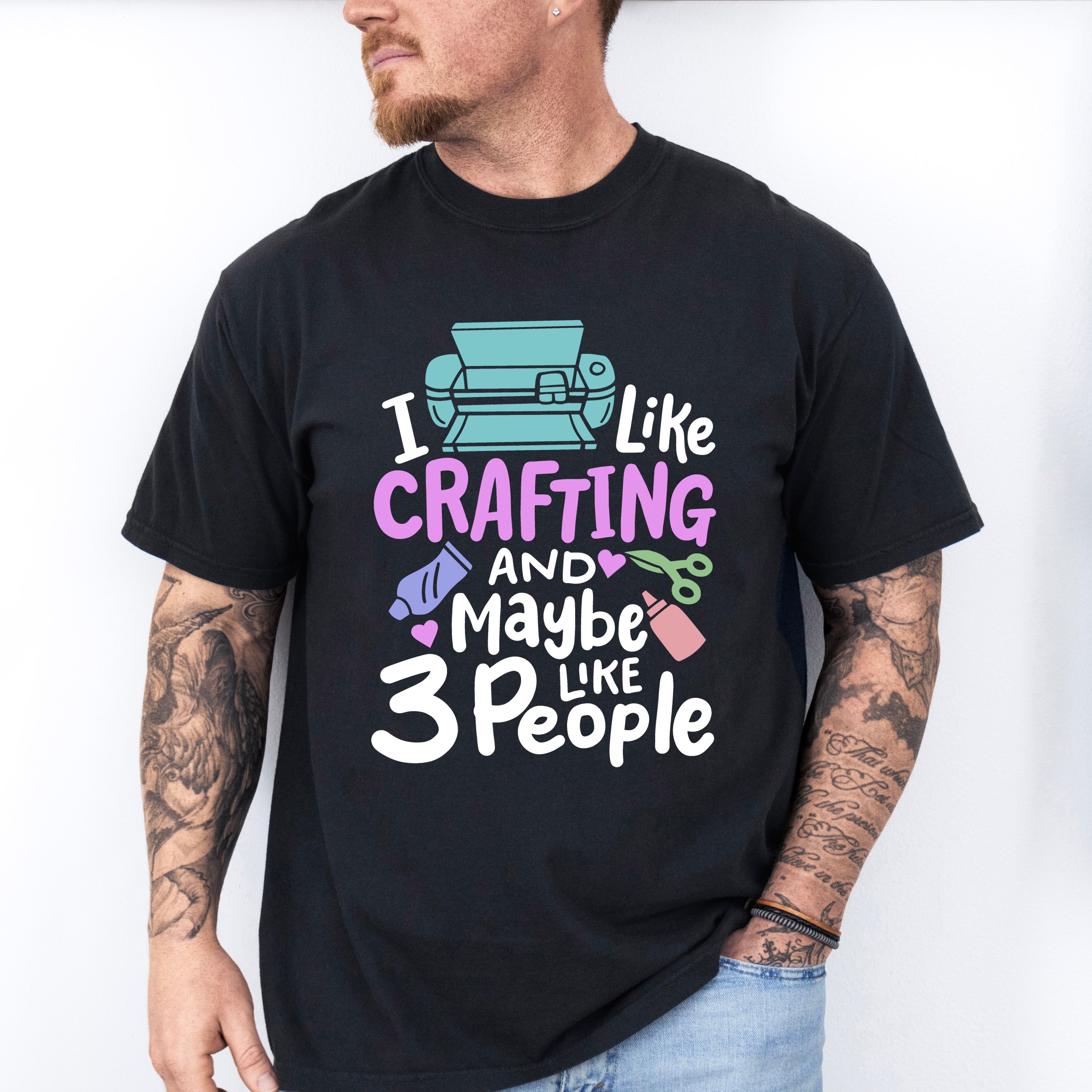 Maybe Like 3 People - Crafting Unisex Crewneck T-Shirt Sweatshirt Hoodie