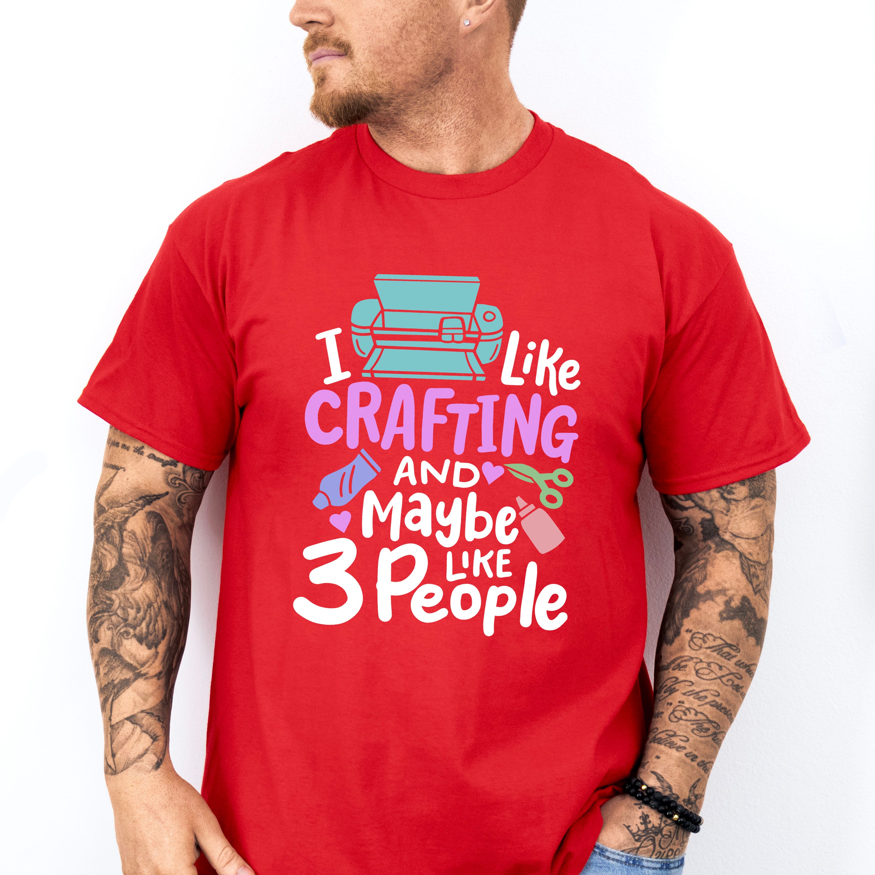 Maybe Like 3 People - Crafting Unisex Crewneck T-Shirt Sweatshirt Hoodie