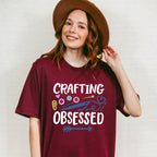 Crafting Obsessed - Crafting Unisex Crewneck T-Shirt Sweatshirt Hoodie