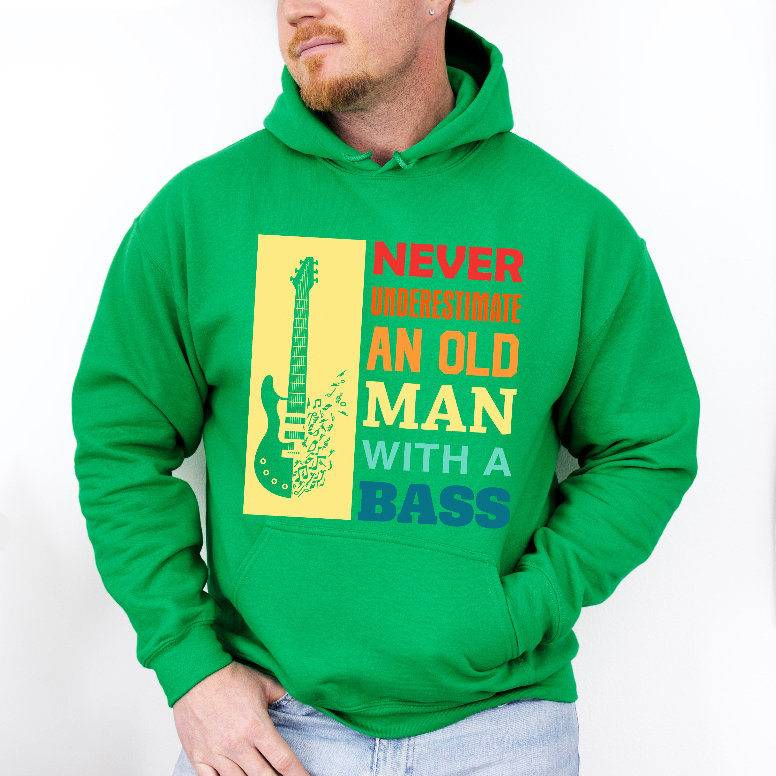 Old Man With A Bass - Singing Unisex Crewneck T-Shirt Sweatshirt Hoodie