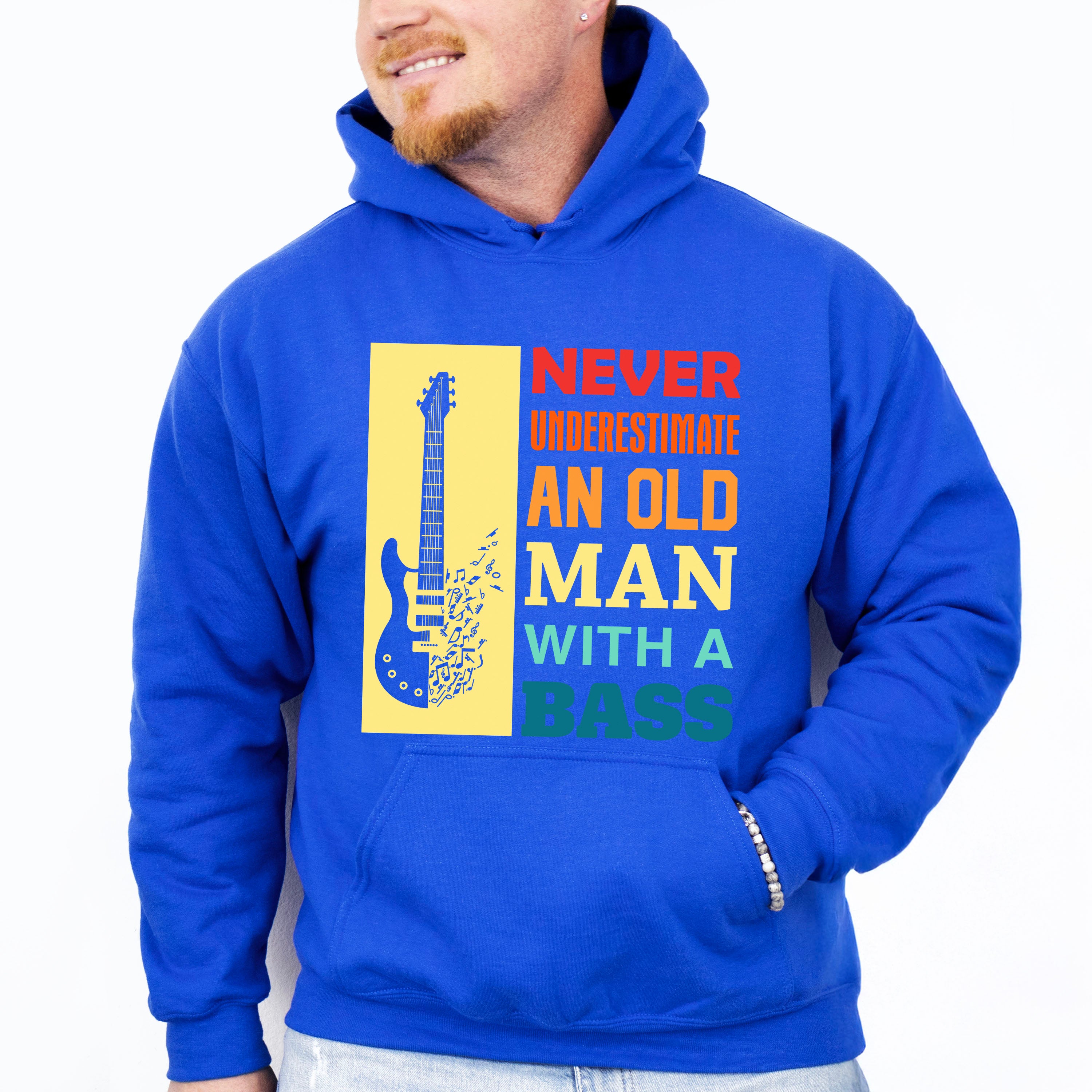 Old Man With A Bass - Singing Unisex Crewneck T-Shirt Sweatshirt Hoodie
