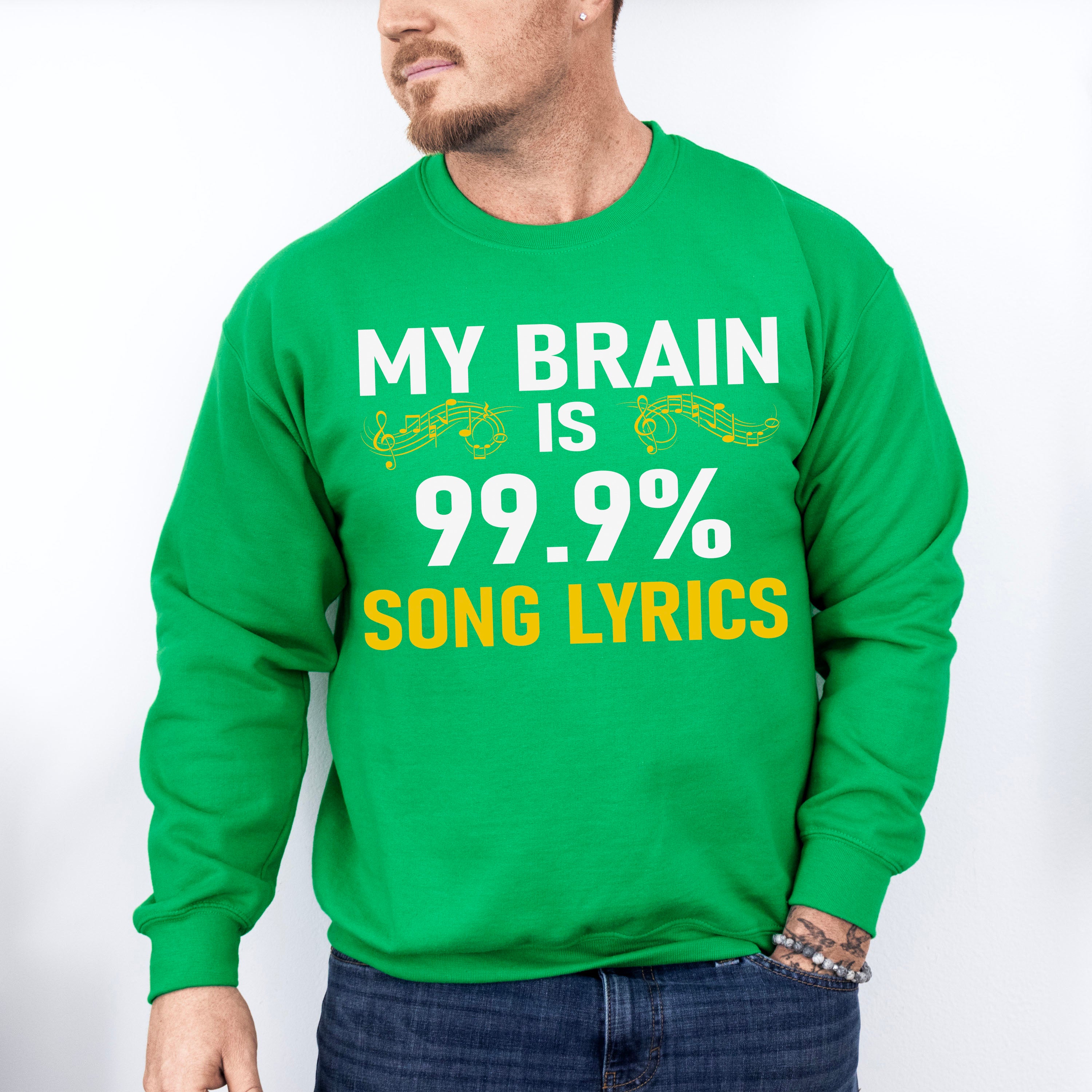 My Brain Is Song Lyrics - Singing Unisex Crewneck T-Shirt Sweatshirt Hoodie
