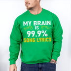 My Brain Is Song Lyrics - Singing Unisex Crewneck T-Shirt Sweatshirt Hoodie
