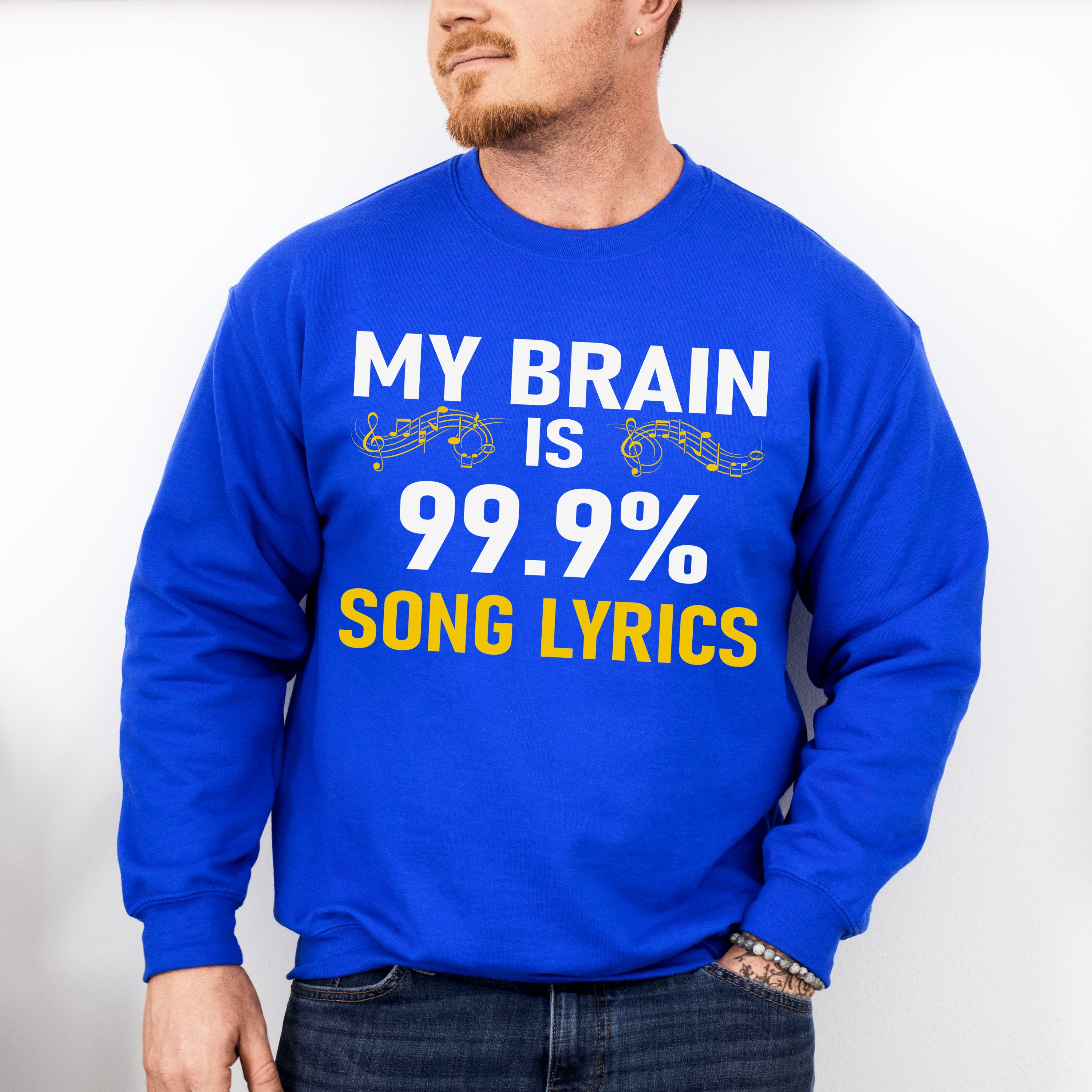 My Brain Is Song Lyrics - Singing Unisex Crewneck T-Shirt Sweatshirt Hoodie