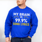 My Brain Is Song Lyrics - Singing Unisex Crewneck T-Shirt Sweatshirt Hoodie