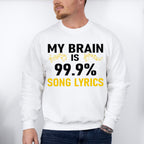 My Brain Is Song Lyrics - Singing Unisex Crewneck T-Shirt Sweatshirt Hoodie