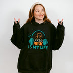 Music Is My Life - Singing Unisex Crewneck T-Shirt Sweatshirt Hoodie